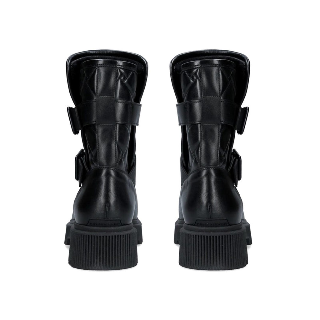 Kurt Geiger London Kingston Quilted Moto Boots, Black, Size EU 36.5 New w/o Box