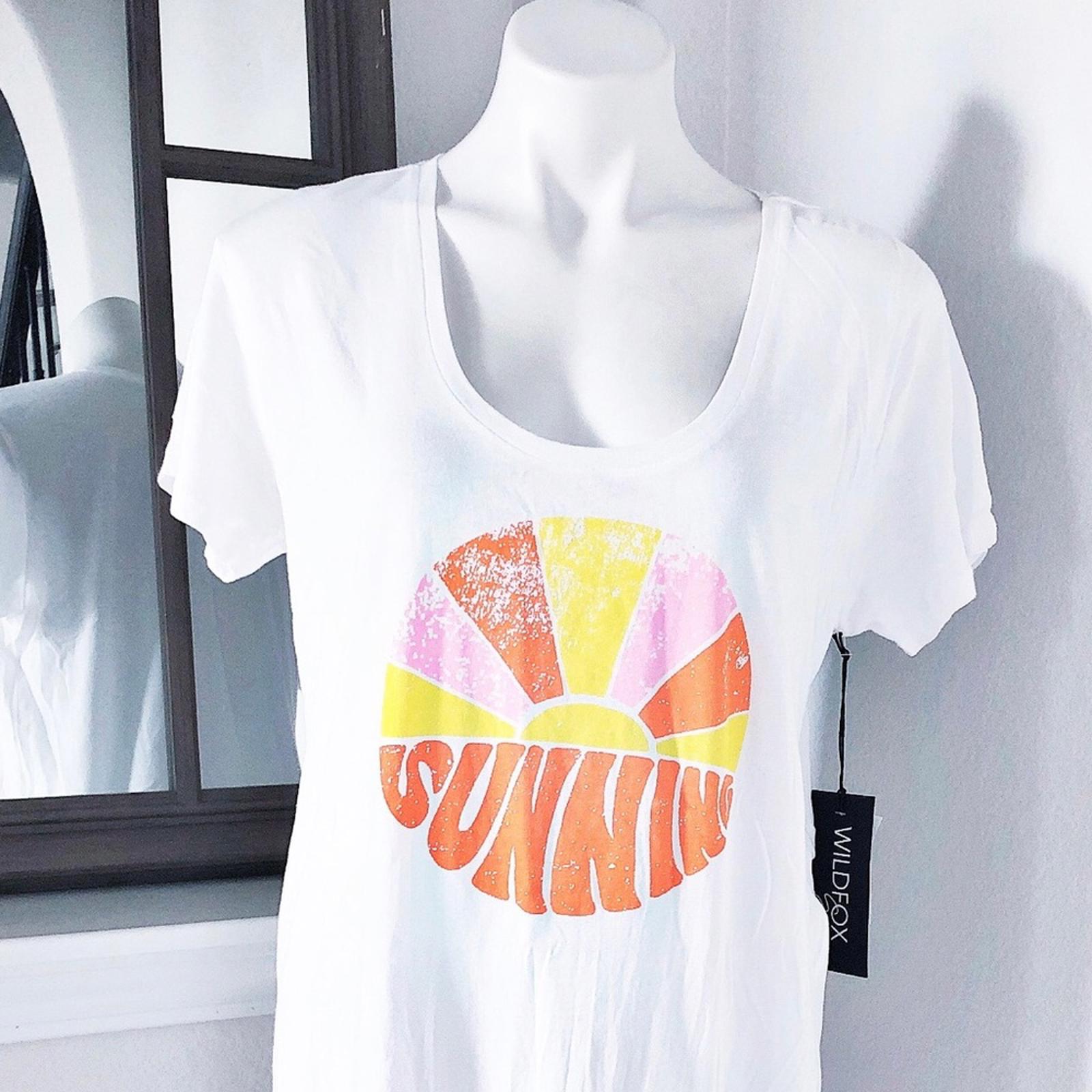 Wildfox Sun Scoop Neck Swim Coverup in White, Dress Beach Size M New w/Tag