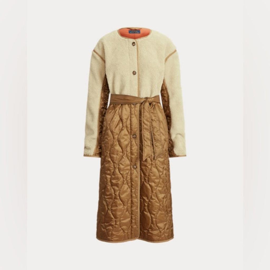 Polo Ralph Lauren Water-Repellent Belted Hybrid Liner Coat Size M New w/Tag $598