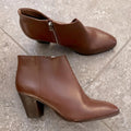 NEW J. Crew Brown Leather Ankle Boots, Size 12 New w/o Box