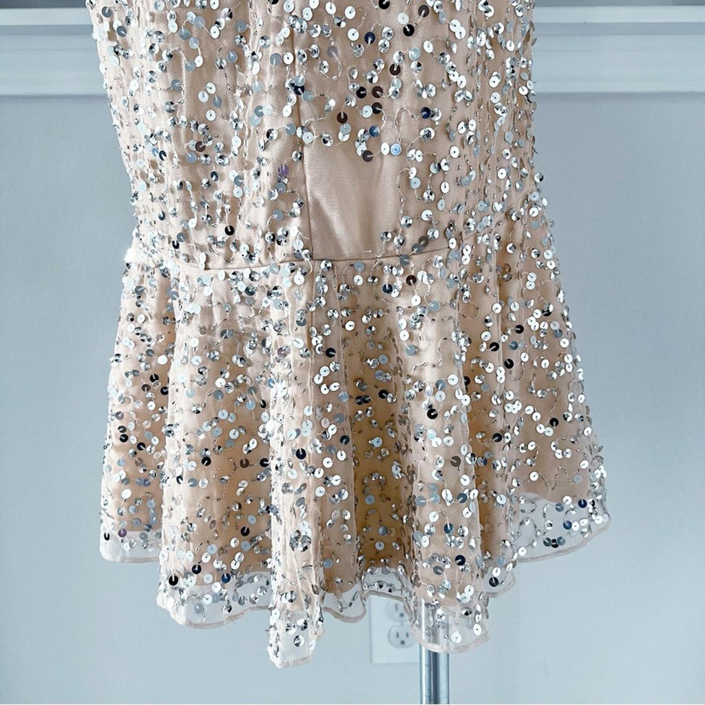 Mac Duggal Cocktail Dress, Light Peach Size 2 Style New w/Tag Retail $398