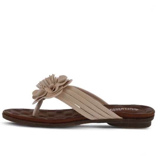 Patrizia Cattara Sandals in Beige/Brown Size 36 (5.5-6) New in Box