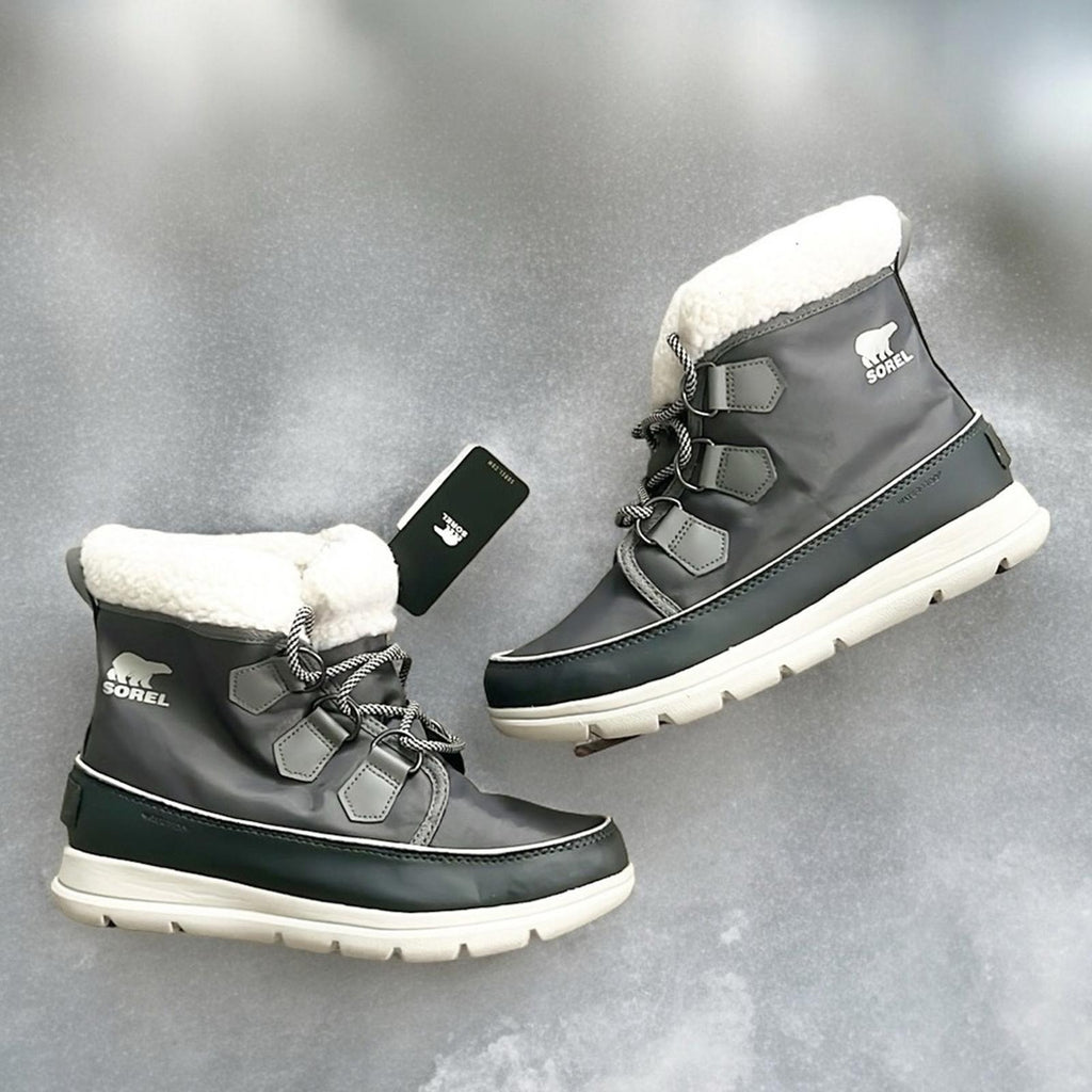 SOREL Explorer Carnival Waterproof Boots w/Faux Fur Collar