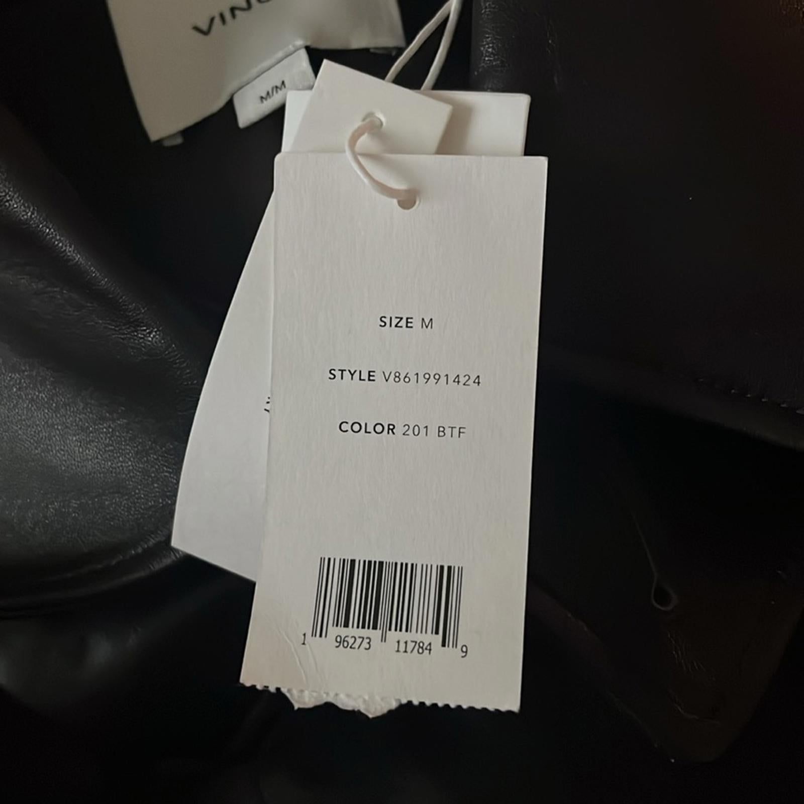 Vince 100% Lamb Leather Safari Jacket in Brown, Size M New w/Tag Retail $1495