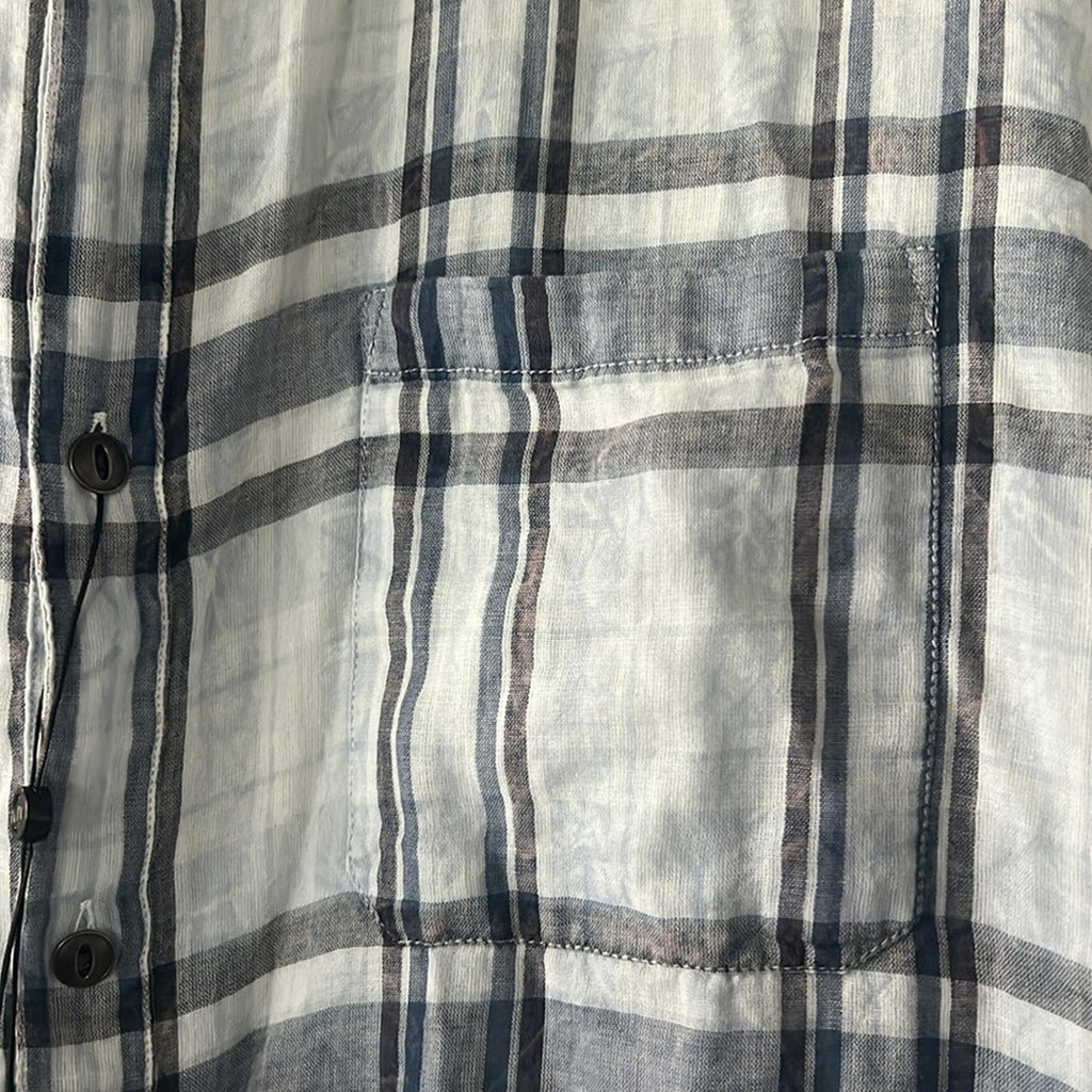 John Varvatos Neil Reversible Regular Fit Sport Shirt Dusted Blue, NWT, Size XL