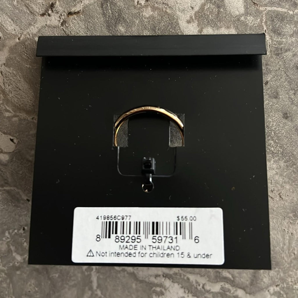 Coach Gold Pearl Ring with Signature “C” Size 9 New w/Tag