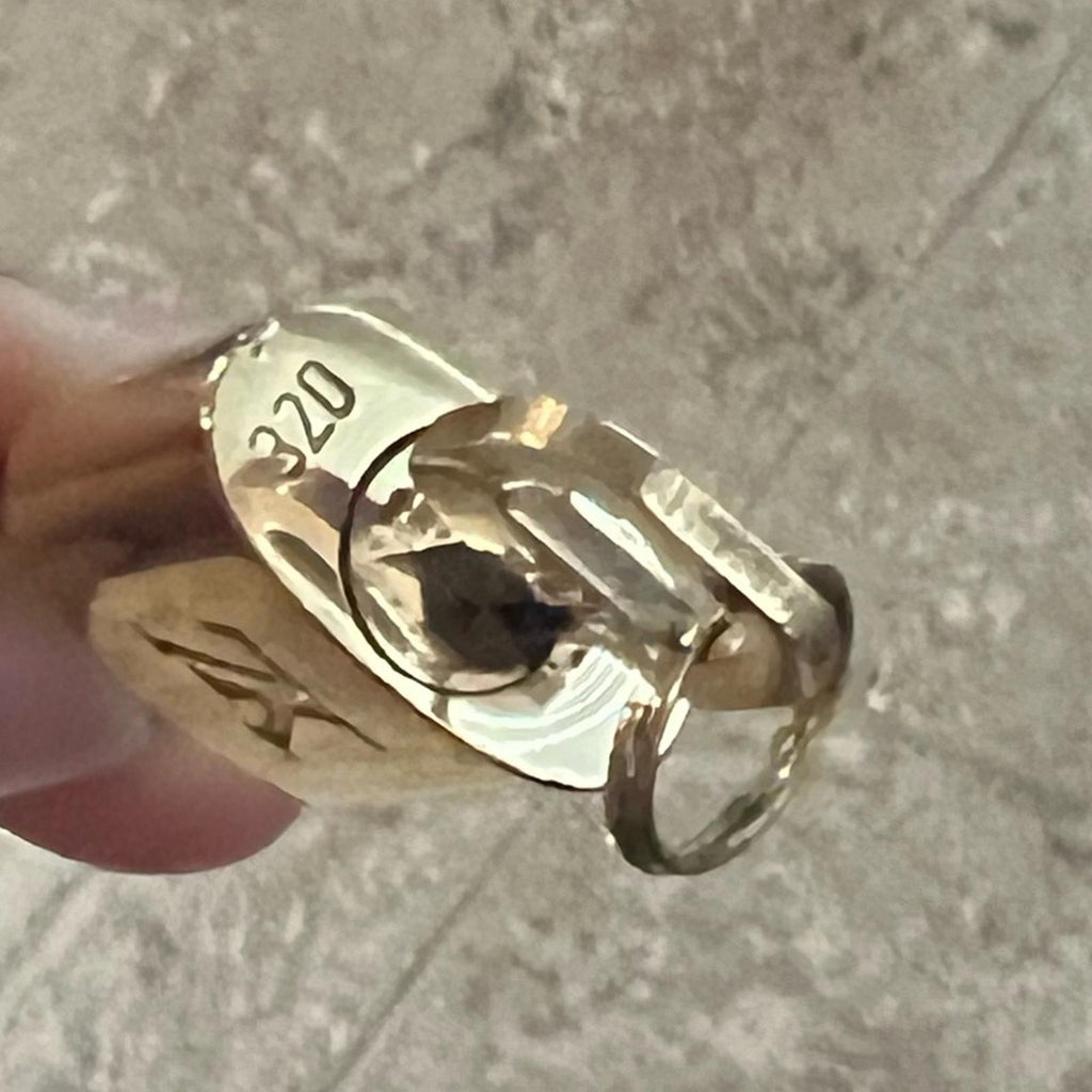 #320 Louis Vuitton Lock & Key in Gold, New EXCELLENT!