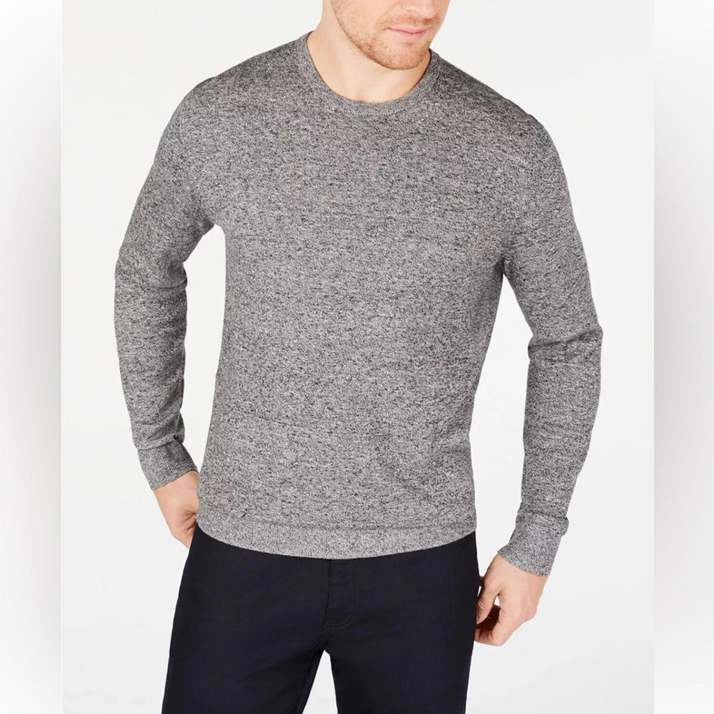 Alfani Black Marled Crewneck Sweater, Size XL New w/Tag