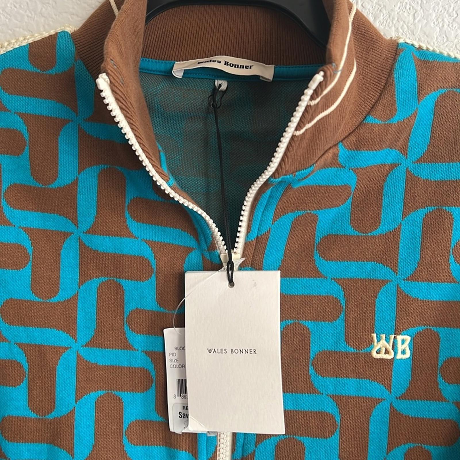 Wales Bonner Symphony Jacquard-Knit Organic Cotton Track Jacket Size 4 NWT