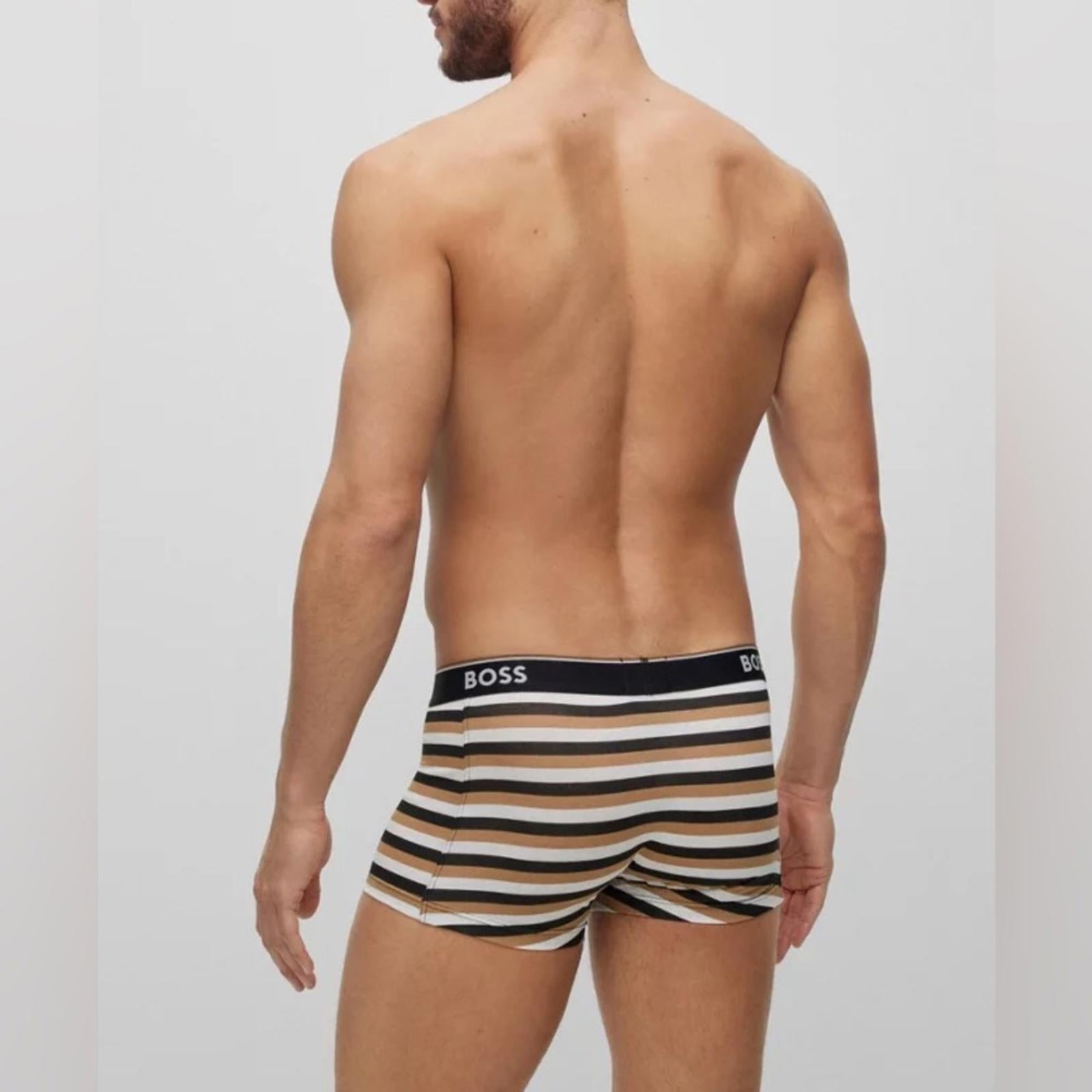 Hugo Boss 2-Pack of Stretch-Cotton Trunks with Logo Waistbands Size S, NEW w/Tag