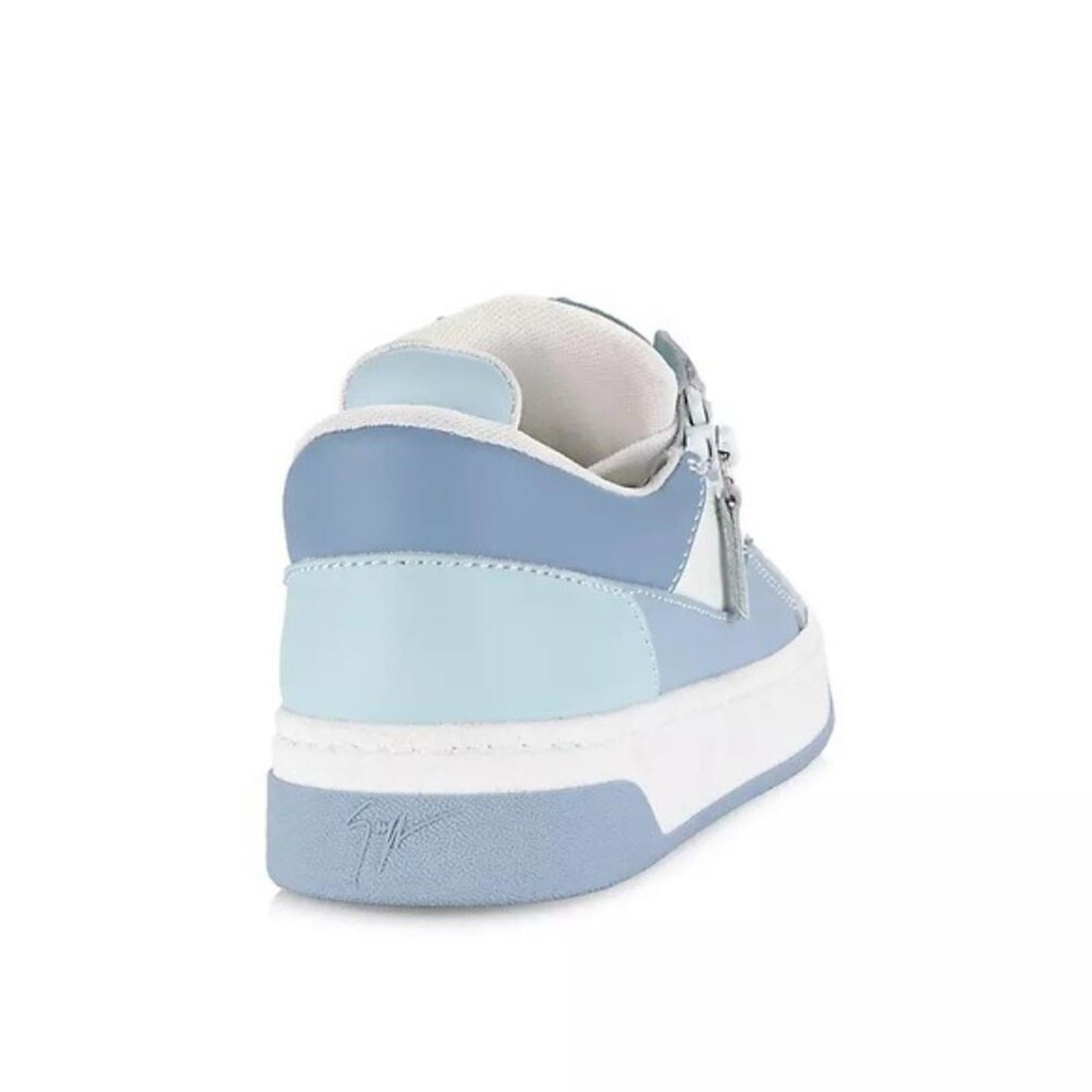 Giuseppe Zanotti Colorblock Leather Double-Zip Sneakers, Size EU 43 New SOLD OUT