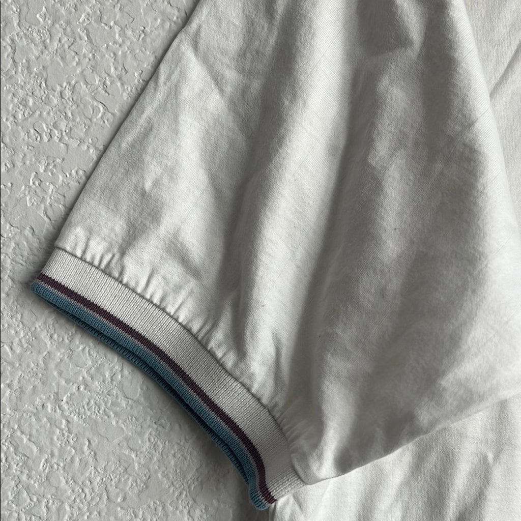 Lacoste x Izod Men’s Cotton Polo Shirt in White, Size L EXCELLENT!