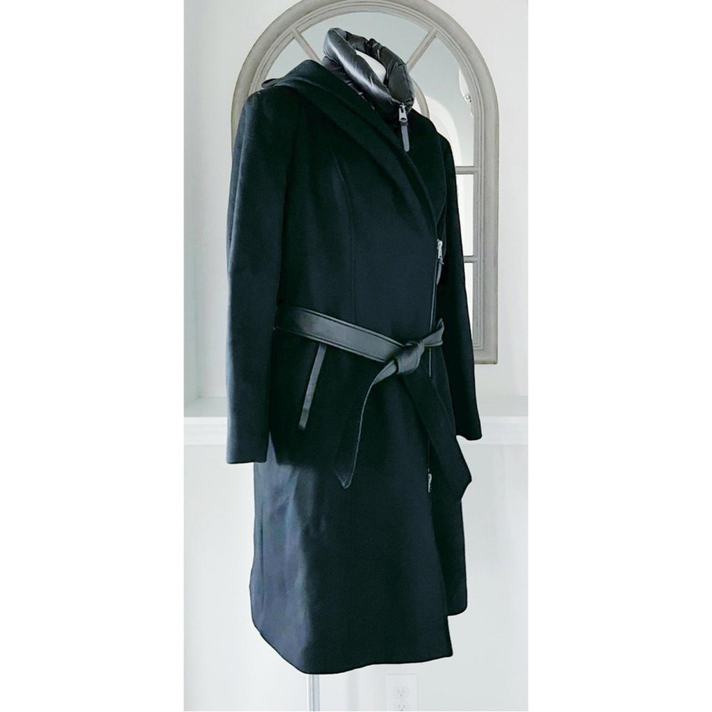 Mackage SHIA Water Resistant Wool Coat w/Removable Puffer Insert Blk Size XL NWT
