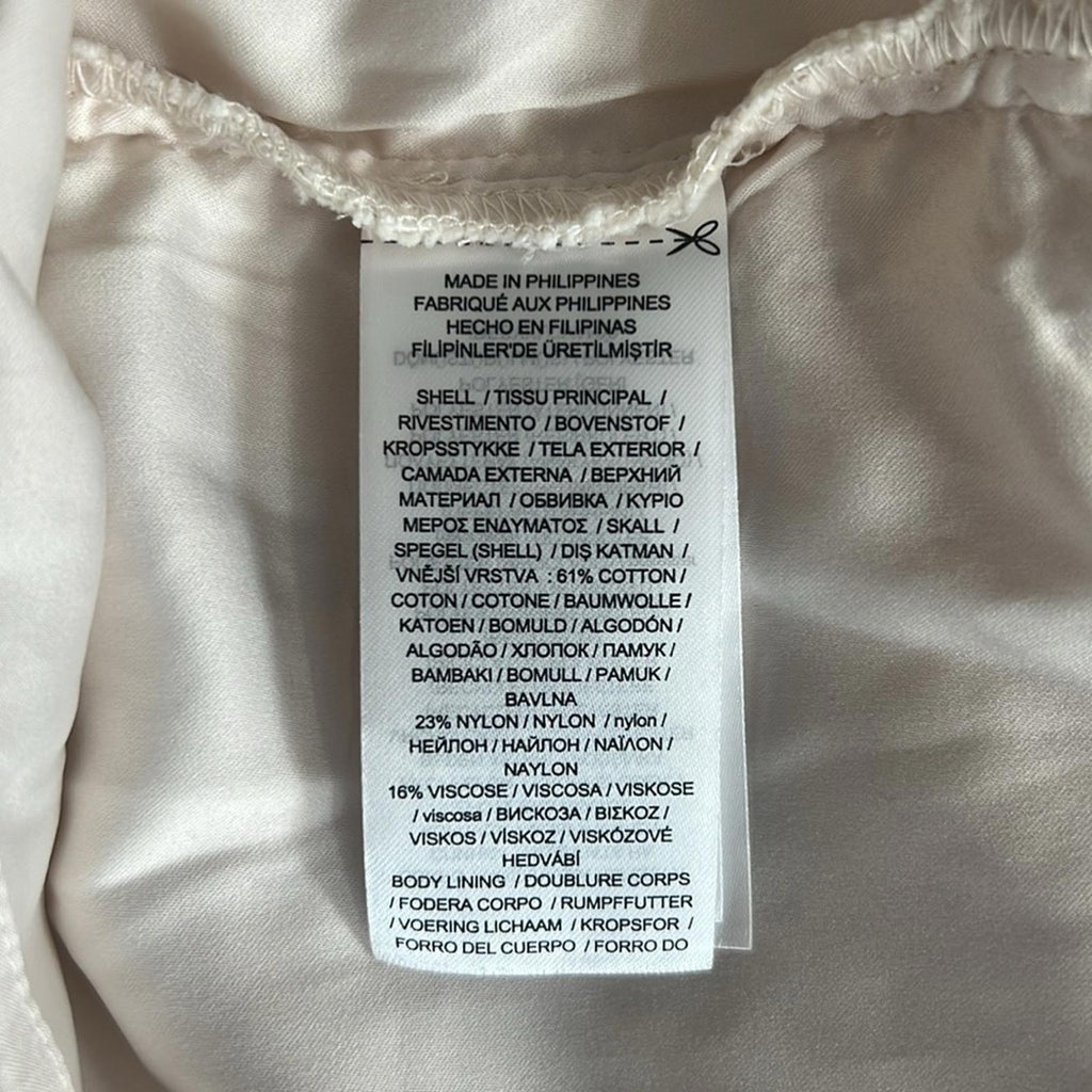 Lauren Ralph Lauren Puff-Sleeve Lace Cocktail Dress in Winter Cream Size 4 NWT