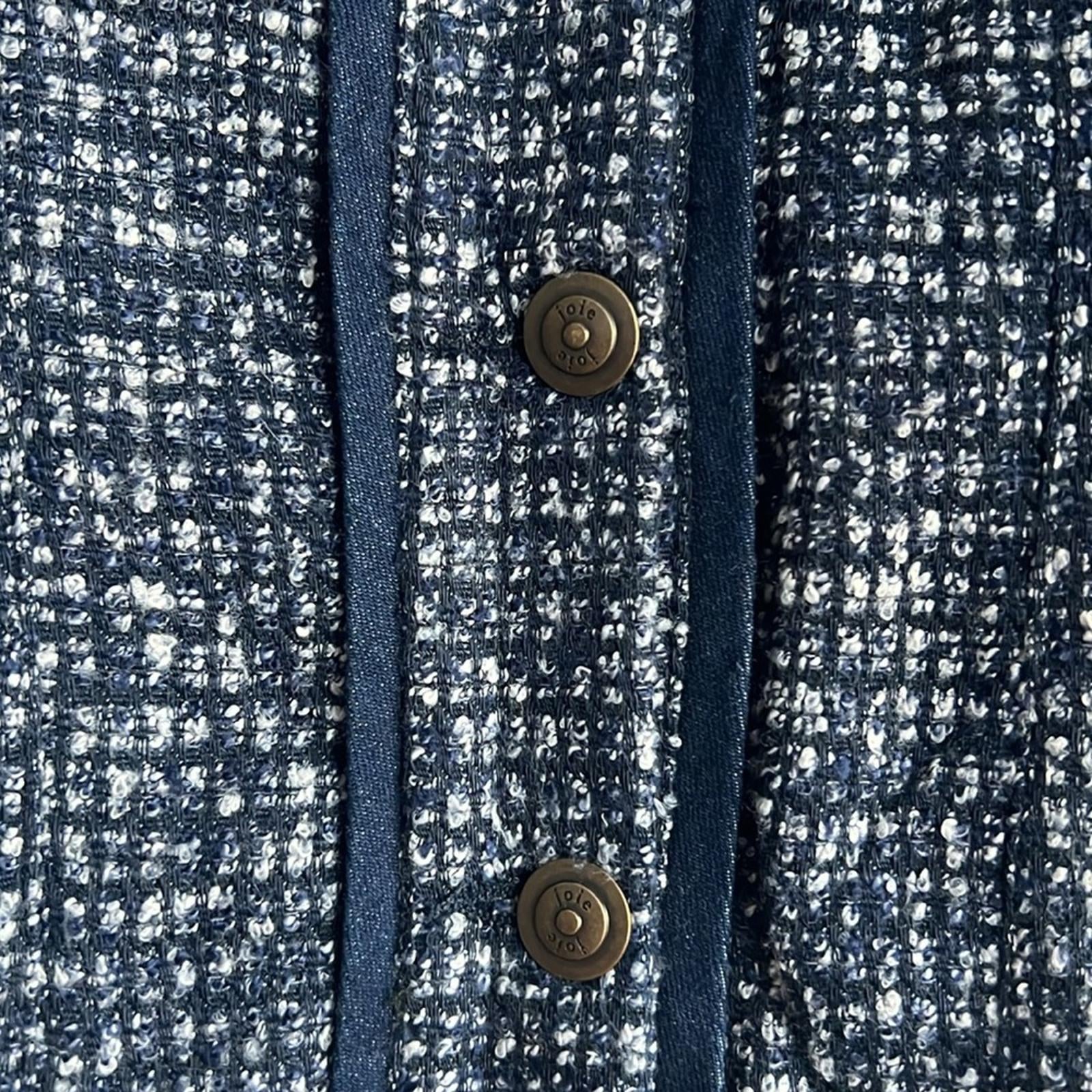 NEW Joie Malet Jacket in Midnight Navy Multi, Size 0 New w/Tag Retail $378
