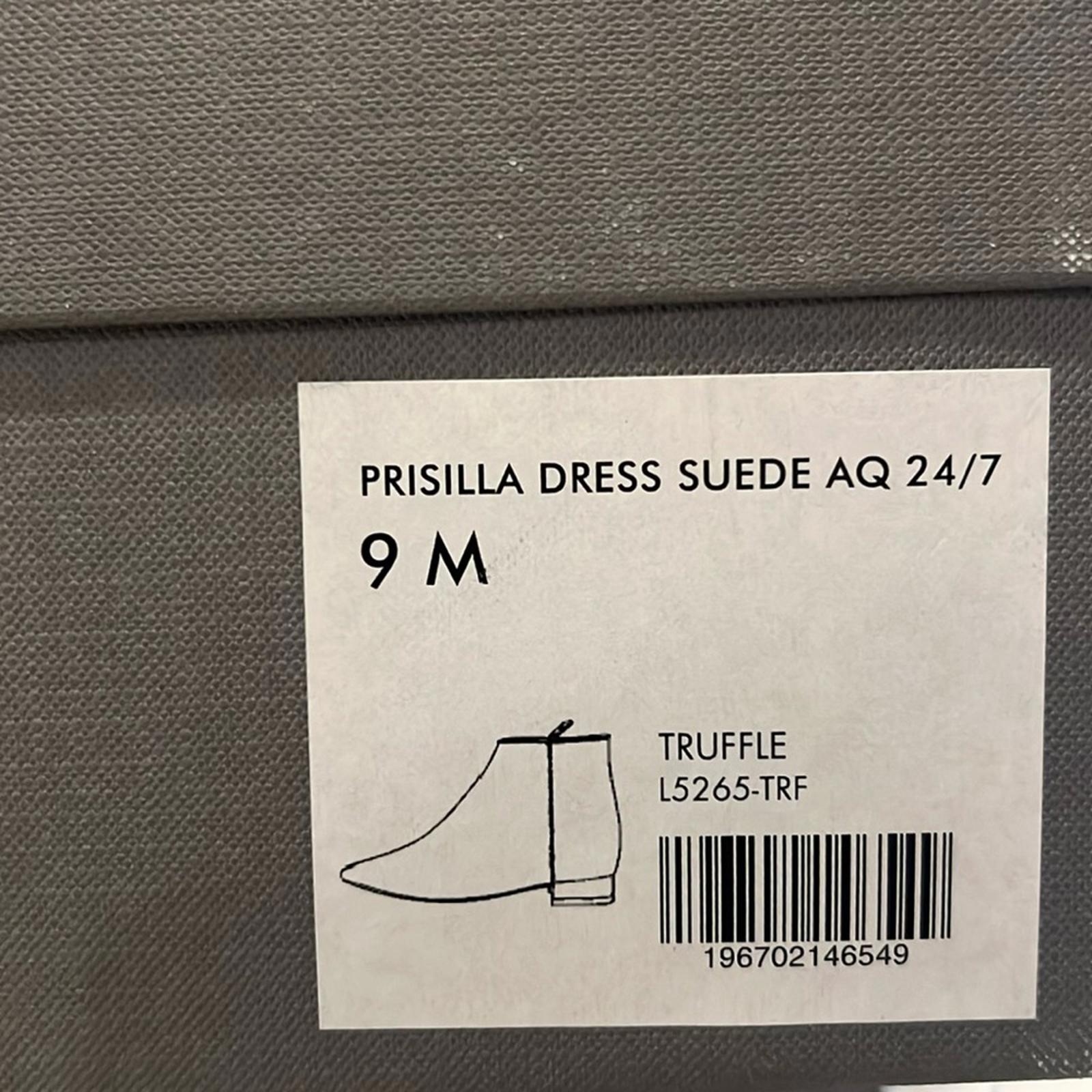 Aquatalia Prisilla Brown Dress Suede Booties, Size 9 New in Box +DustBag
