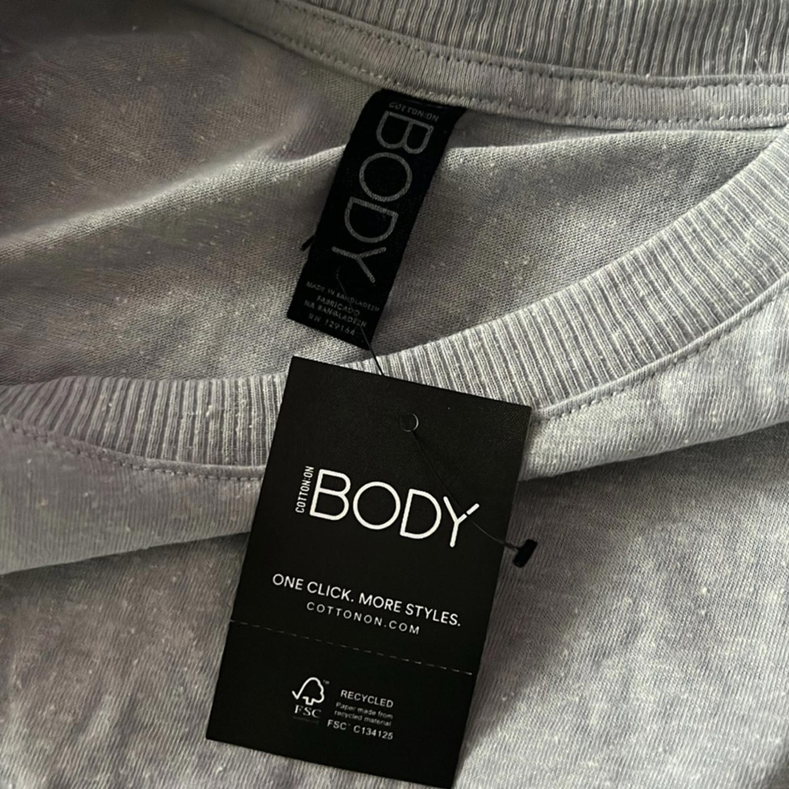 Cotton:On Body GRAY Women's Active Curve Hem Tank, White Size XS New w/Tag