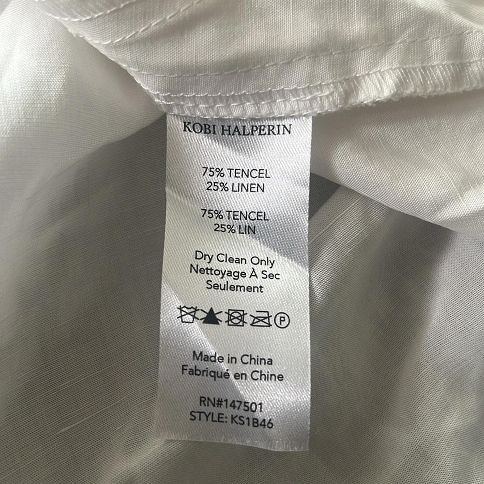 Kobi Halperin Marion Blouse in White, Size S NEW w/Tag $298
