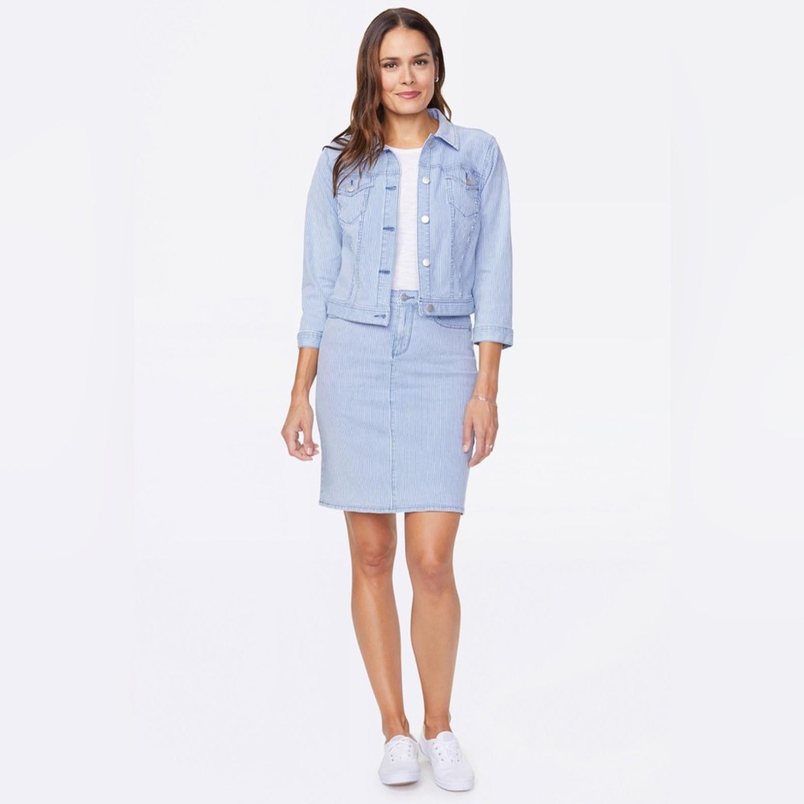 NYDJ 3/4 Slim Trucker Denim Jacket, Trella Size XL MRCT2876 New w/Tag SOLD OUT!