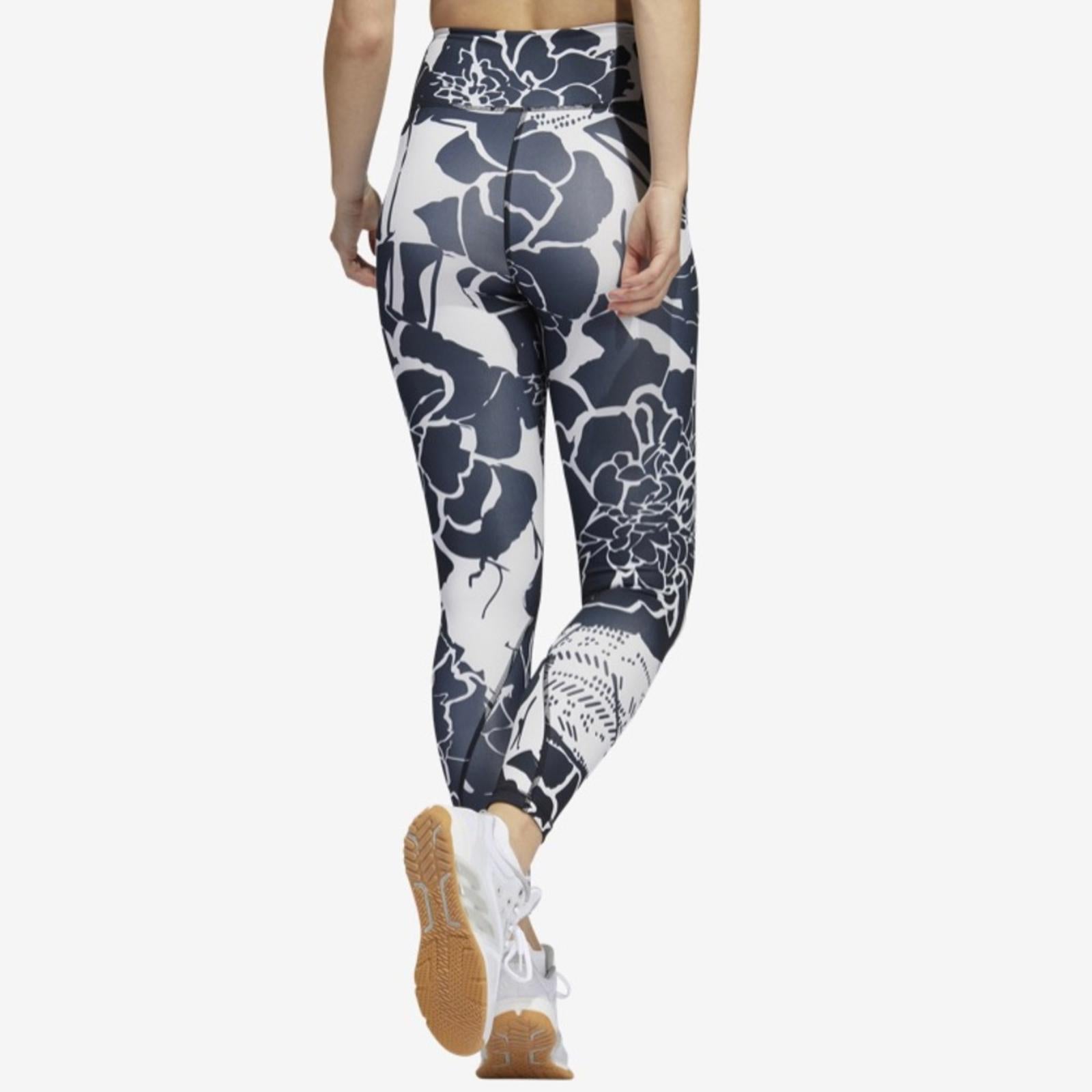 Adidas 7/8 Flower Tights Size XS New w/Tag Retail $65