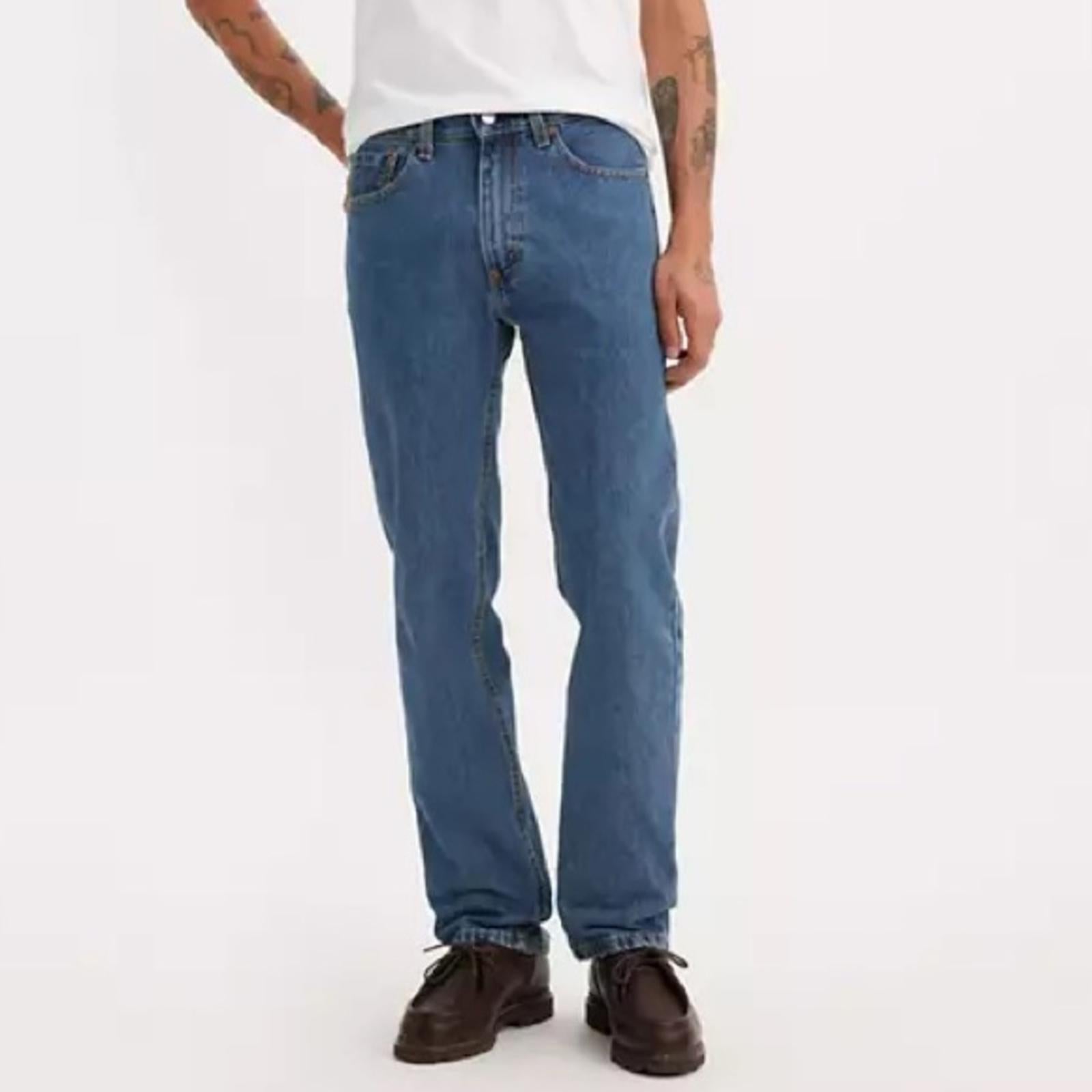 Levi’s 505™ Regular Fit Men’s Jeans, Size W32 X L32 Medium Wash EXCELLENT