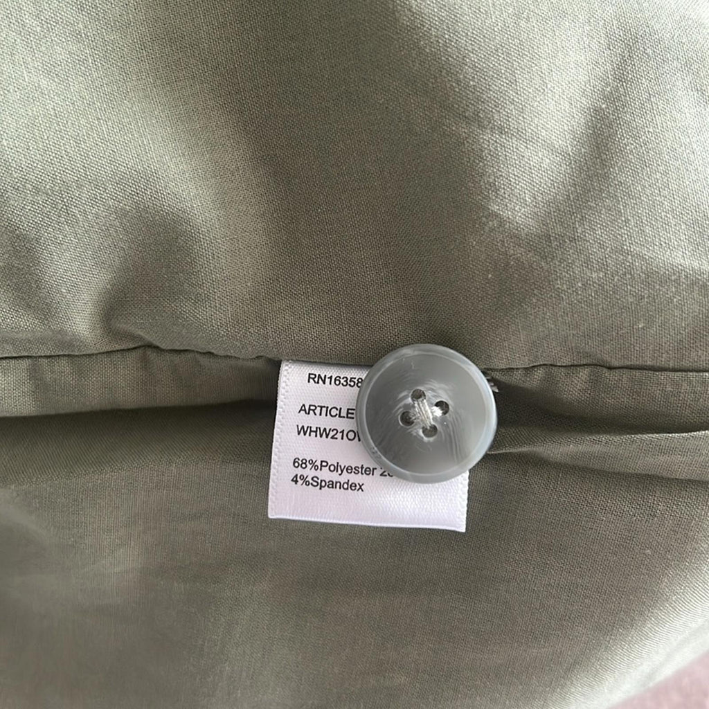WhoWhatWear Audrey Layered Blazer in Stone Sage Green Size XL New w/Tag $228