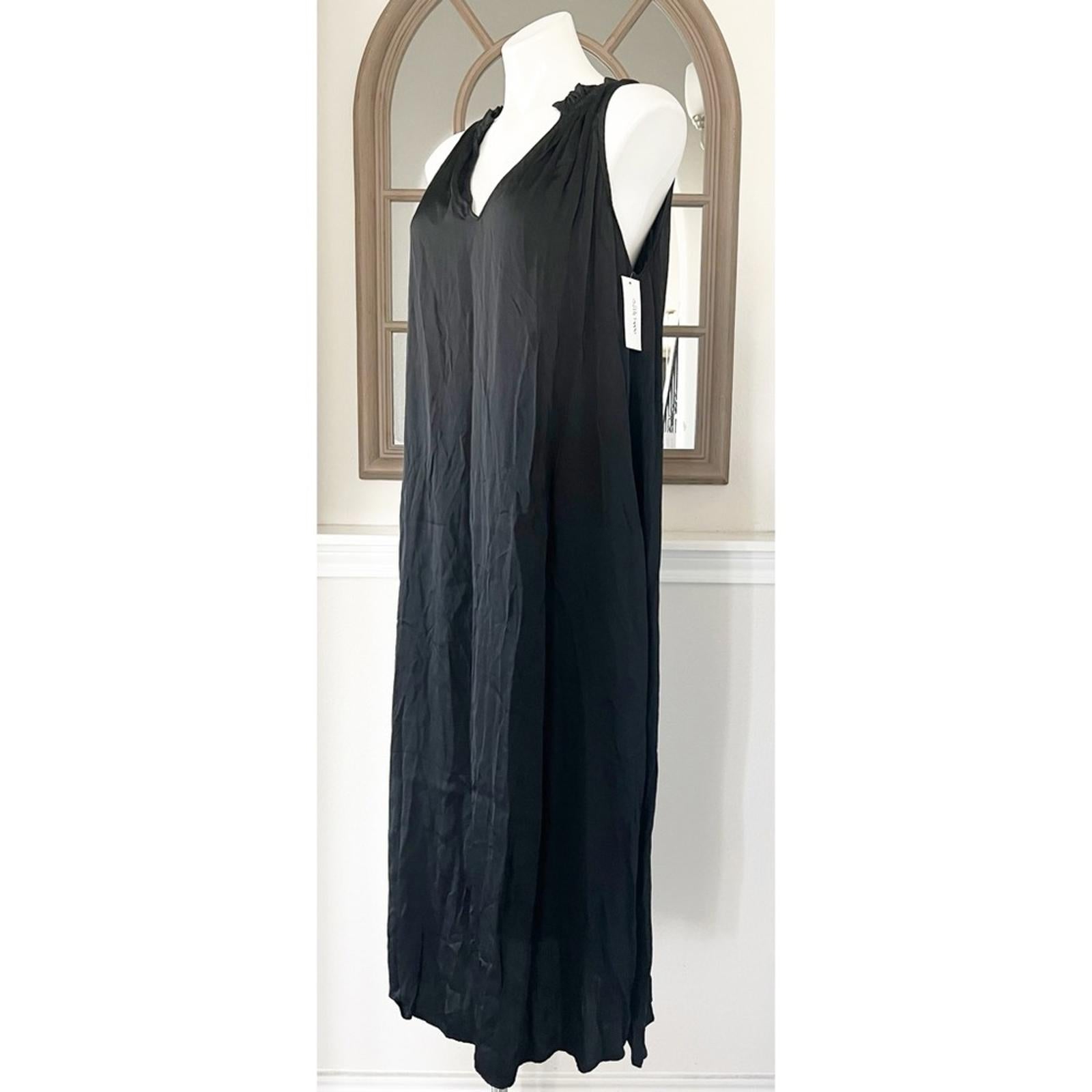 NEW Velvet by Graham & Spencer Sleeveless Midi Dress, Blk Size XL New w/Tag $257