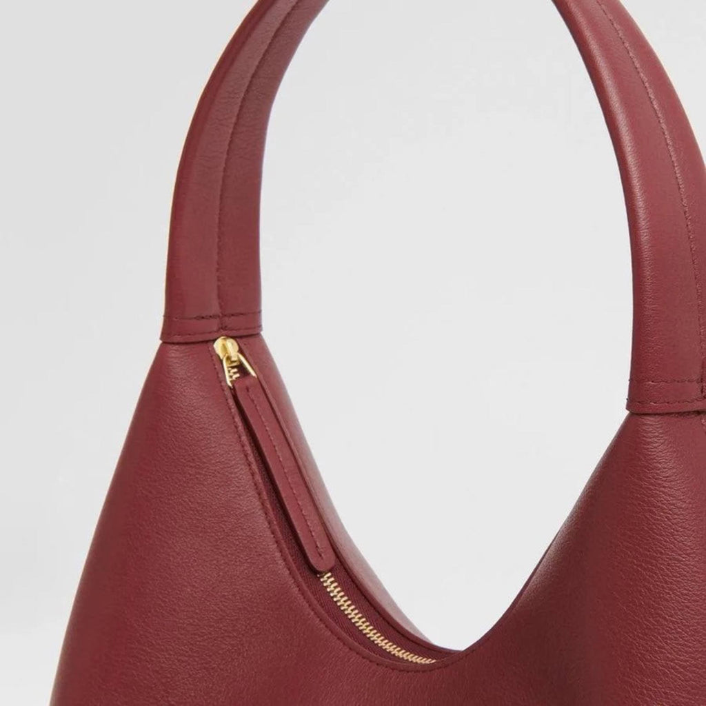 NEW Mansur Gavriel Small Soft Candy Shoulder Bag in Burgundy, Quiet Luxury!