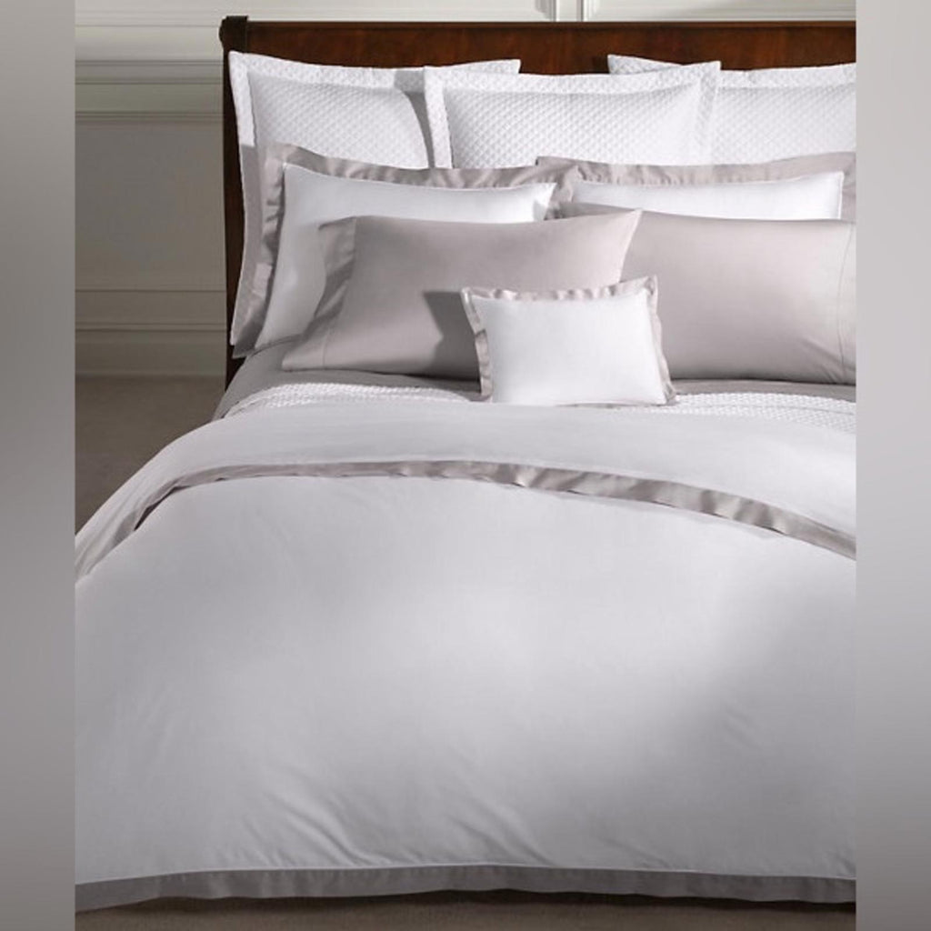 Ralph Lauren RL Organic Sateen Border Duvet Cover, Twin New w/Tag Retail $330