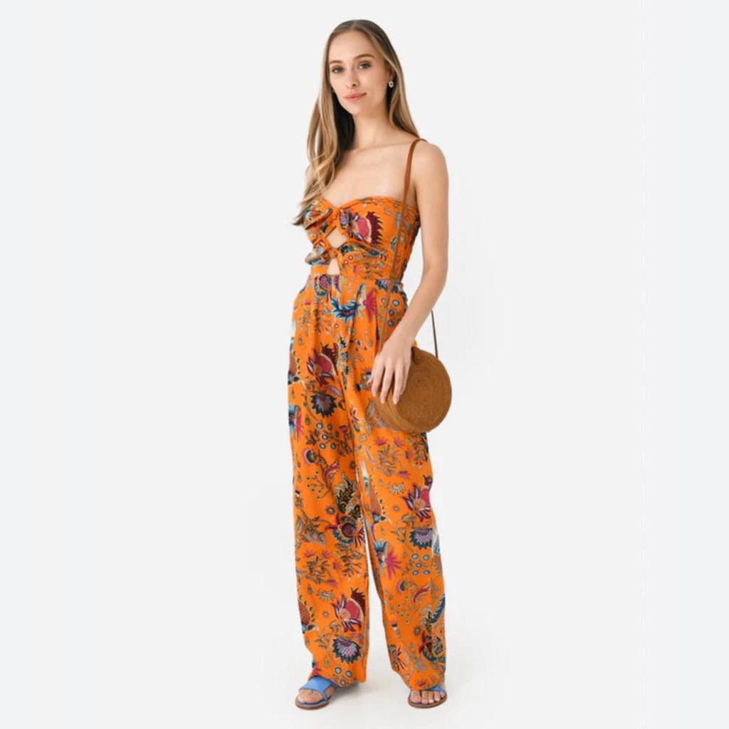 Charina Sarte Talaia Ribbon Strapless Jumpsuit, Size L New w/Tag Retail $388