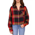 Anthropologie’s Sanctuary The Cabin Plaid Button-Down Shirt, Size M New w/Tag