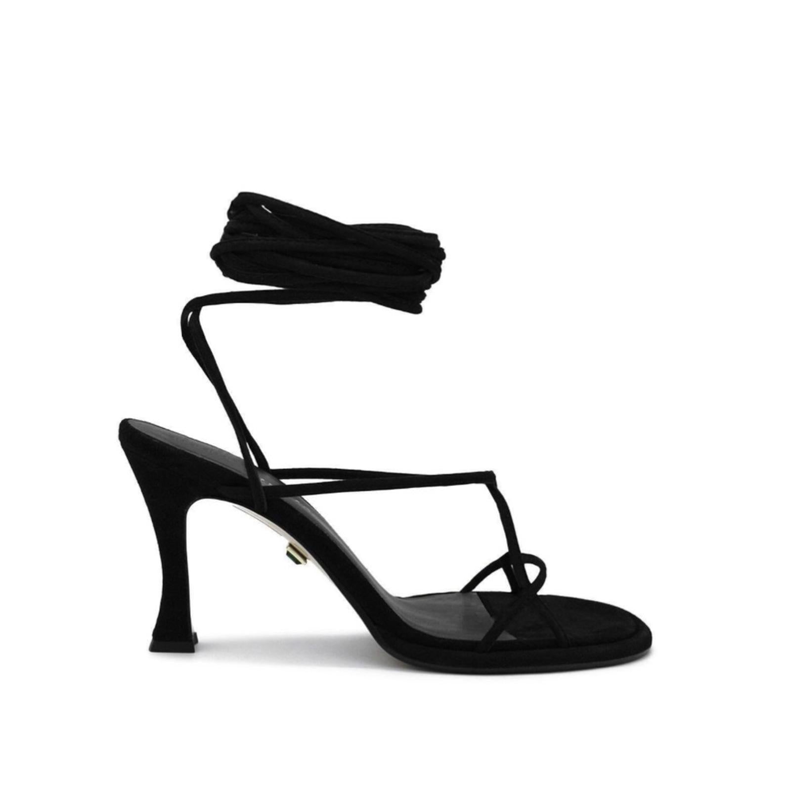 ILIO SMERALDO x Ilenia Toma Strappy Ankle Tie High Heel Sandals Size 39 NWT $560