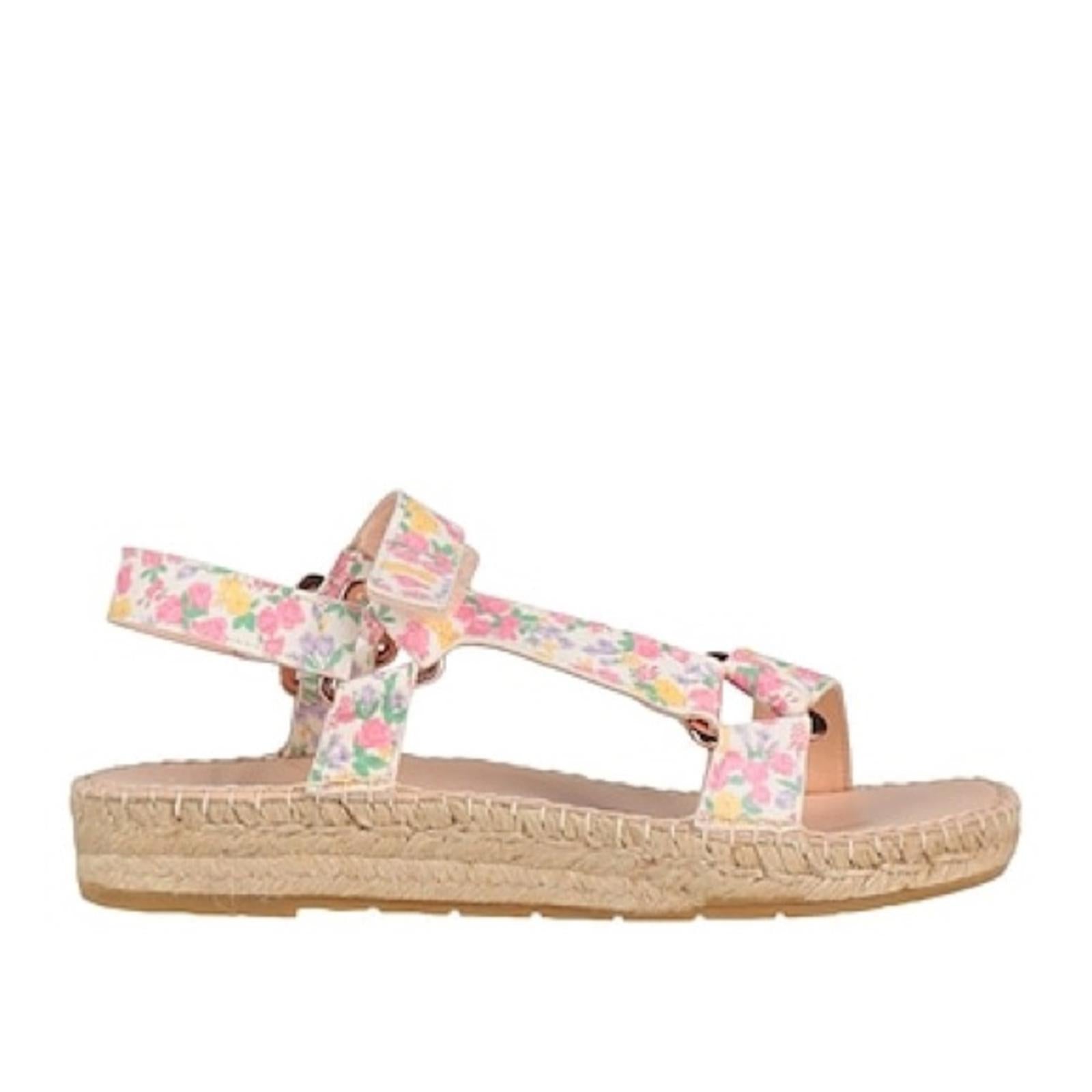 LoveShackFancy x Manebi Espadrille Hiking Sandals in Fruit Punch, Size 38 NEW