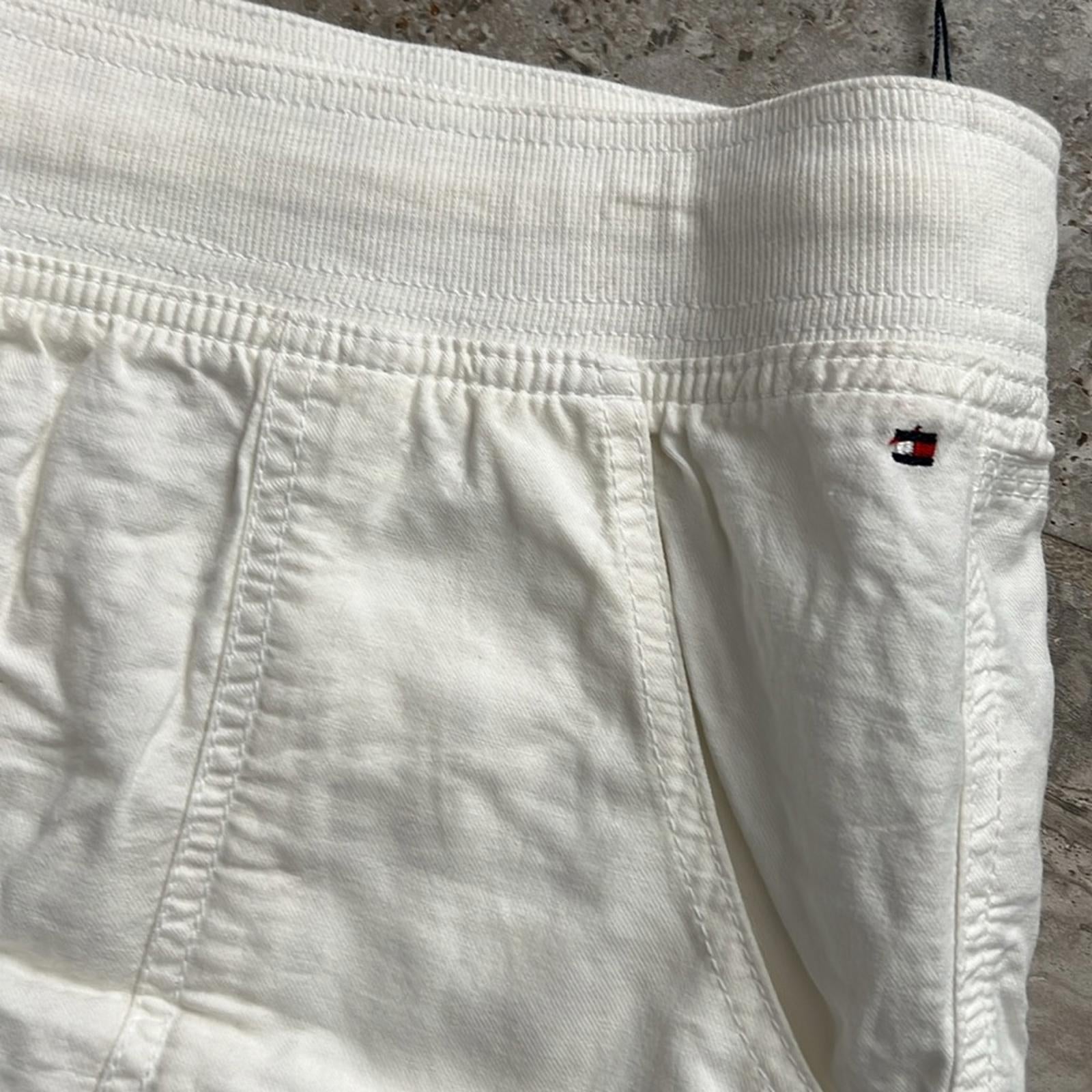 Tommy Hilfiger Alton Cuffed Straight Leg Pants in White, New w/Tag
