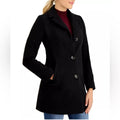 Maralyn & Me Single Breasted Reefer Trench Coat in Black, Size S New w/Tag