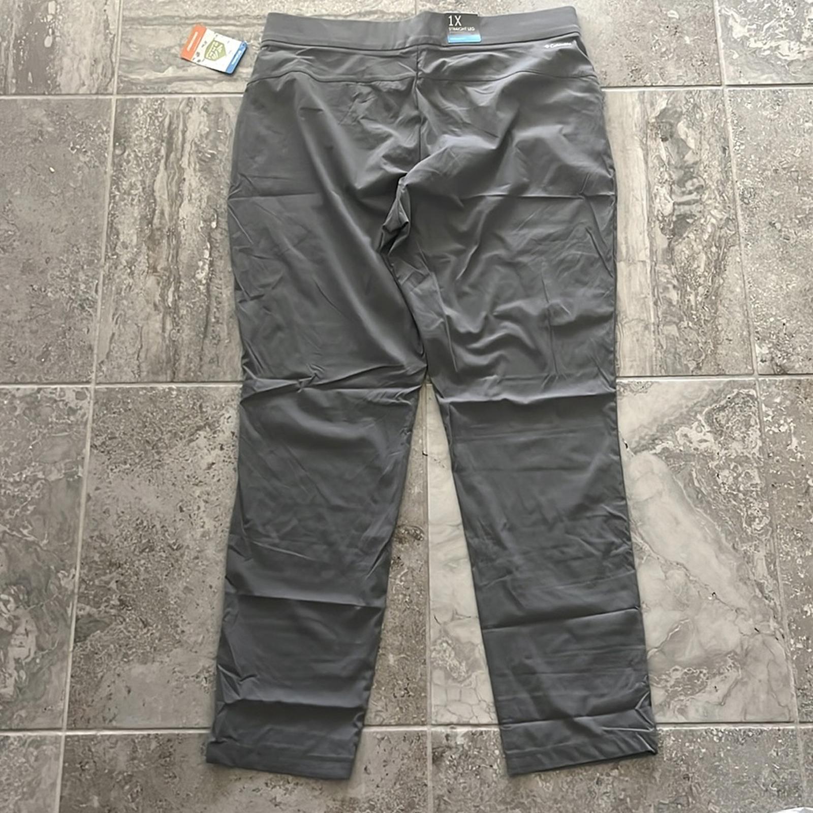 Columbia Anytime Casual Pull On Pants, Grey Plus Size 1X Women's, New w/Tag