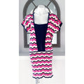 Trina Turk Knit Dress w/Chevron Pattern, Size 10 EXCELLENT!