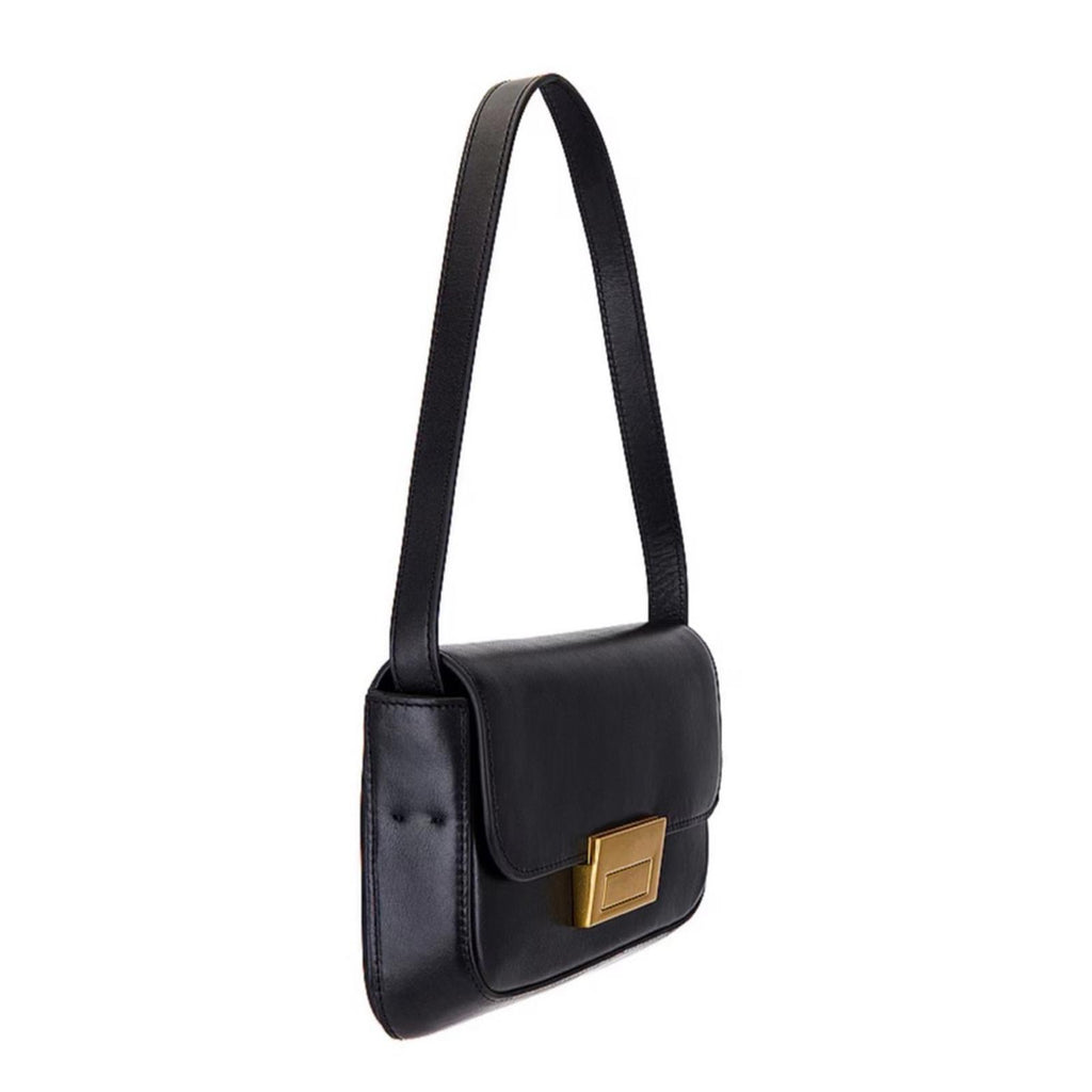 Loeffler Randall x Revolve Stefania Baguette Bag in Black NWT