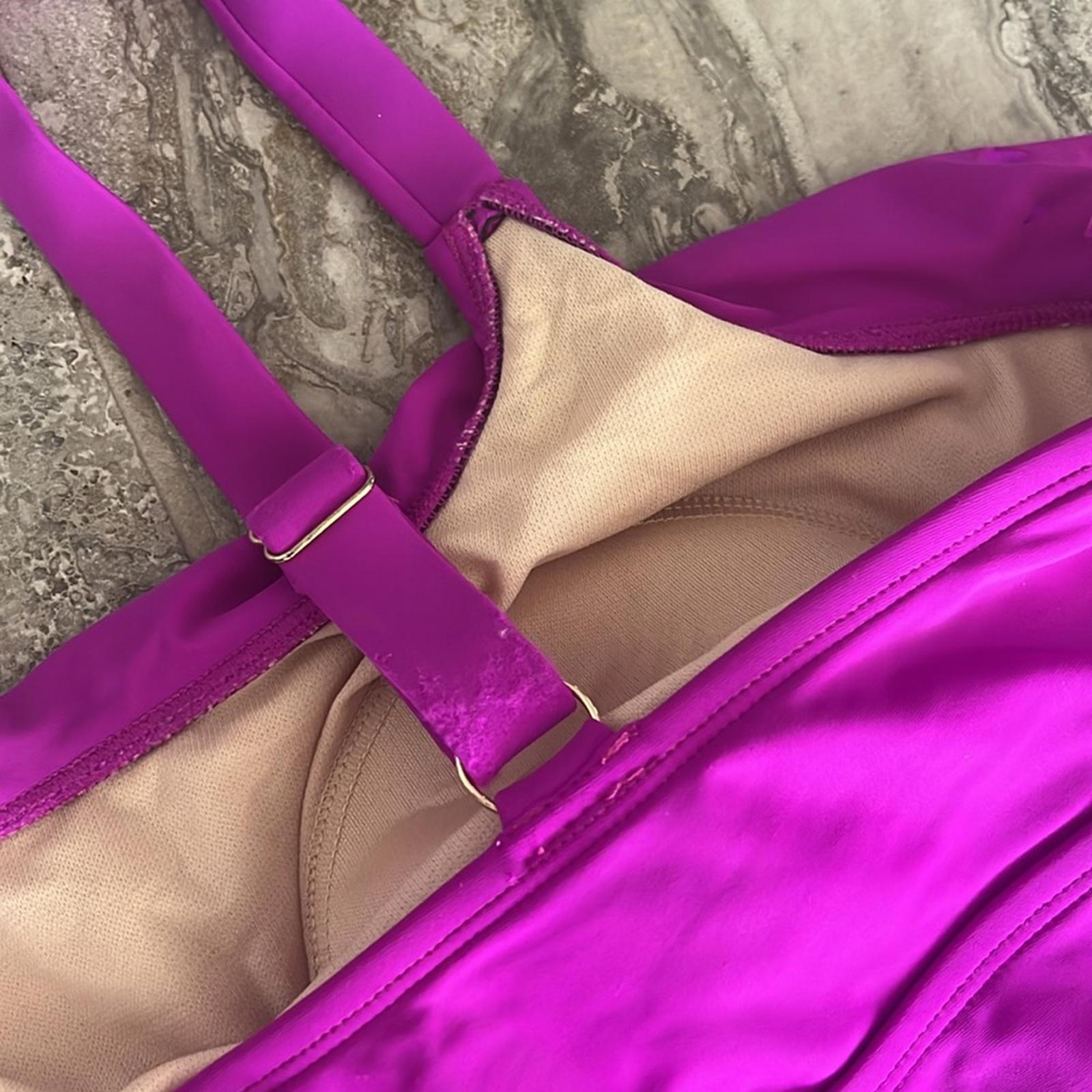 AVA & VIV One Piece Swimsuit, Pink Fuchsia Size 16W
