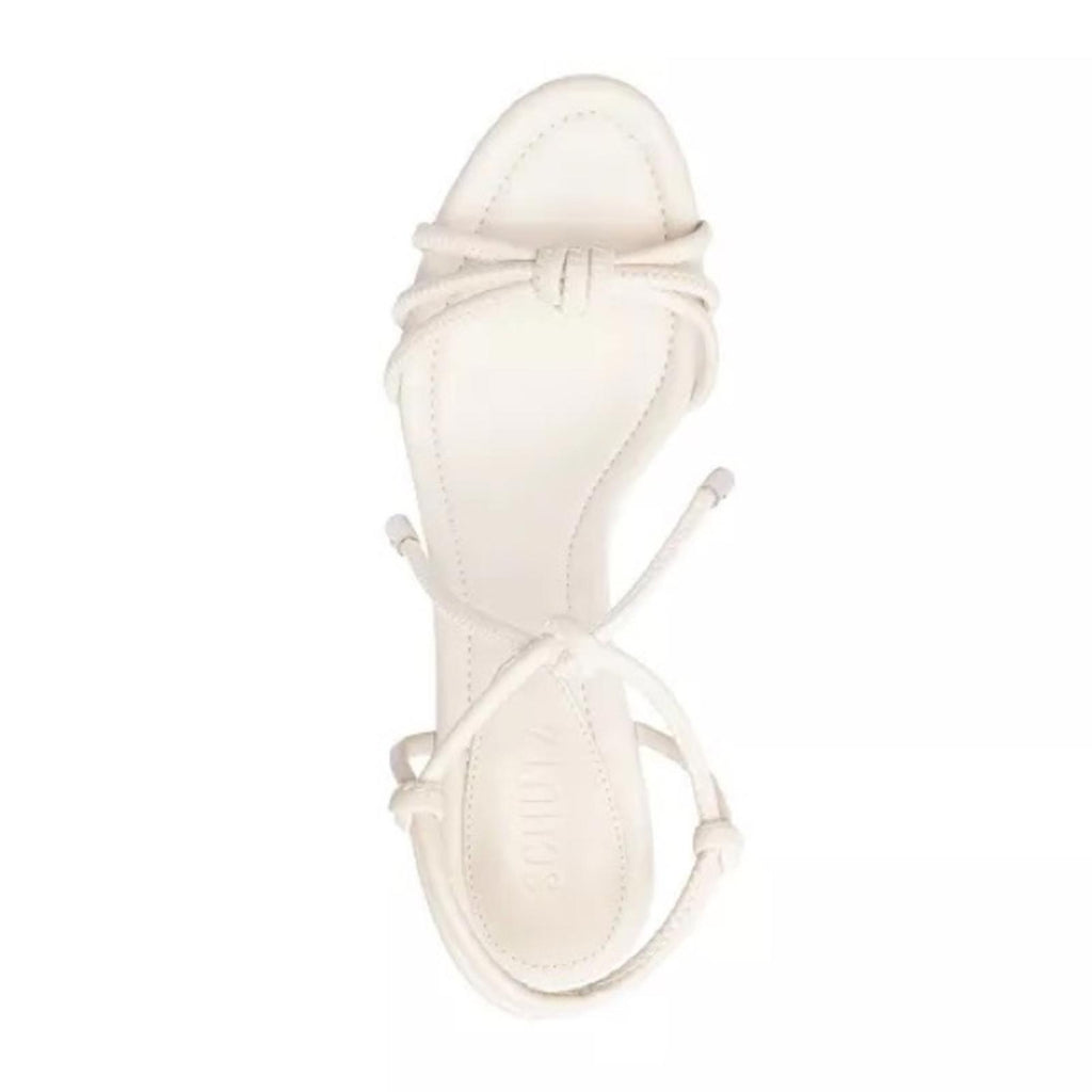 Schutz Women's Kate High Block Sandals in White, NWT, Size 6.5