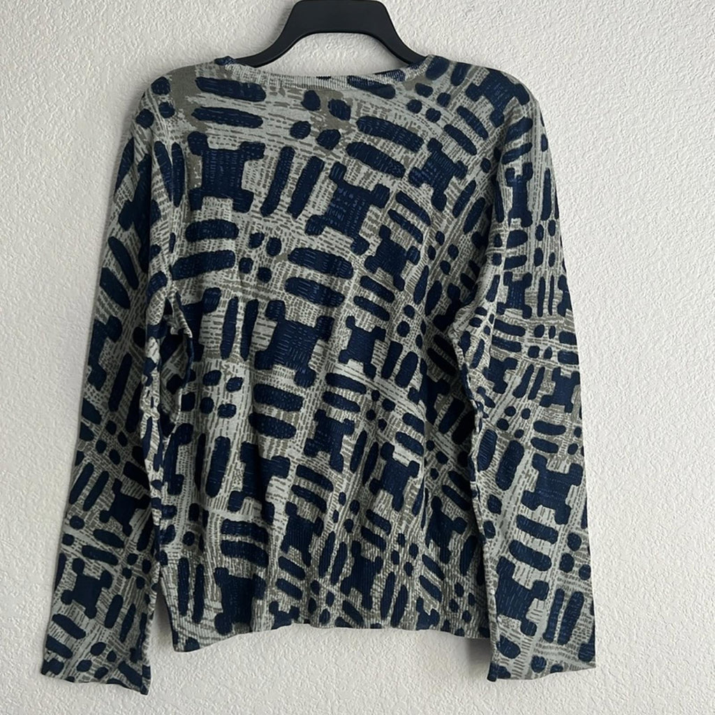 NIC+ZOE Ikat Camo Sweater, Women’s Size XL NWT