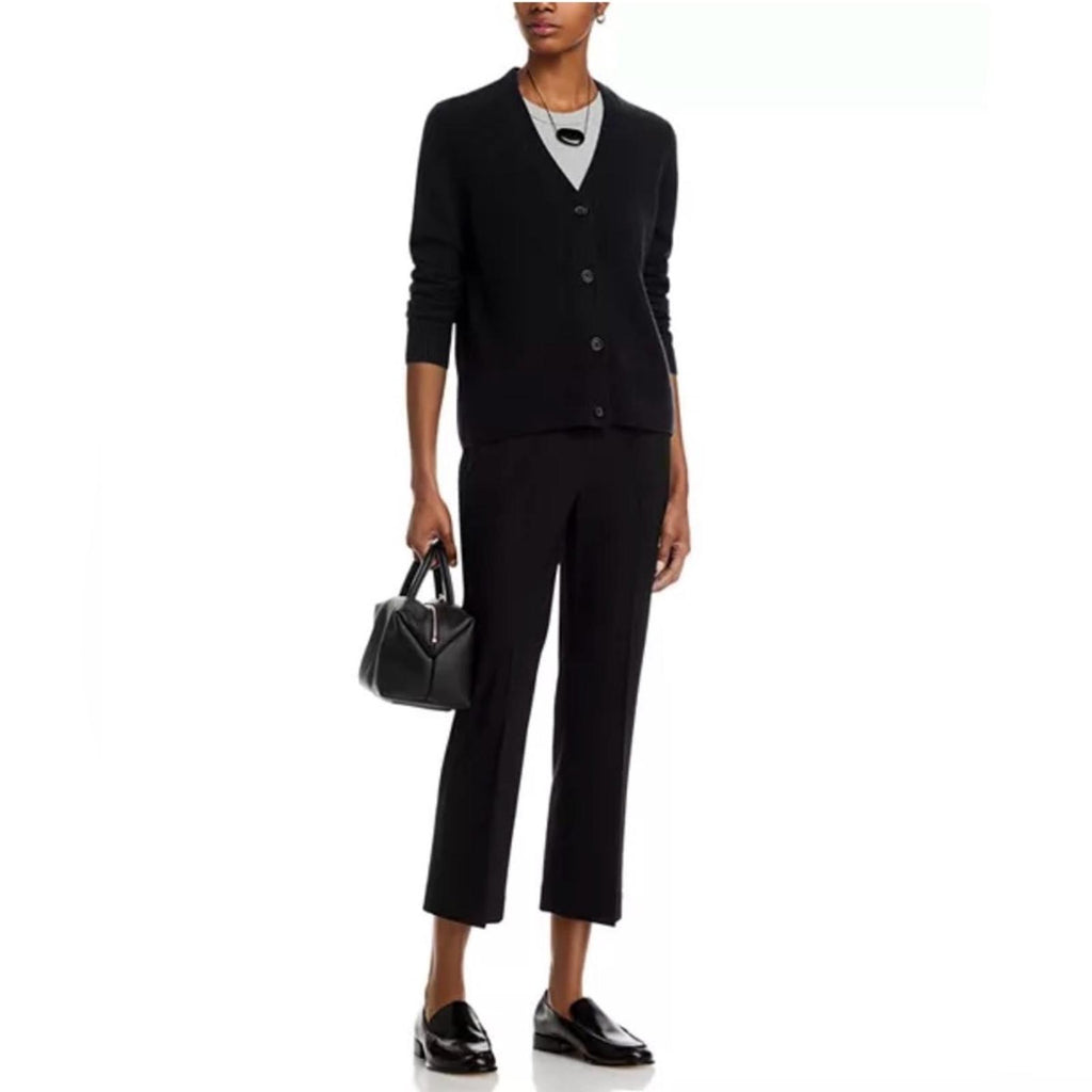 C by Bloomingdale’s Cashmere Grandfather Cardigan in Black, NWT, Size XS