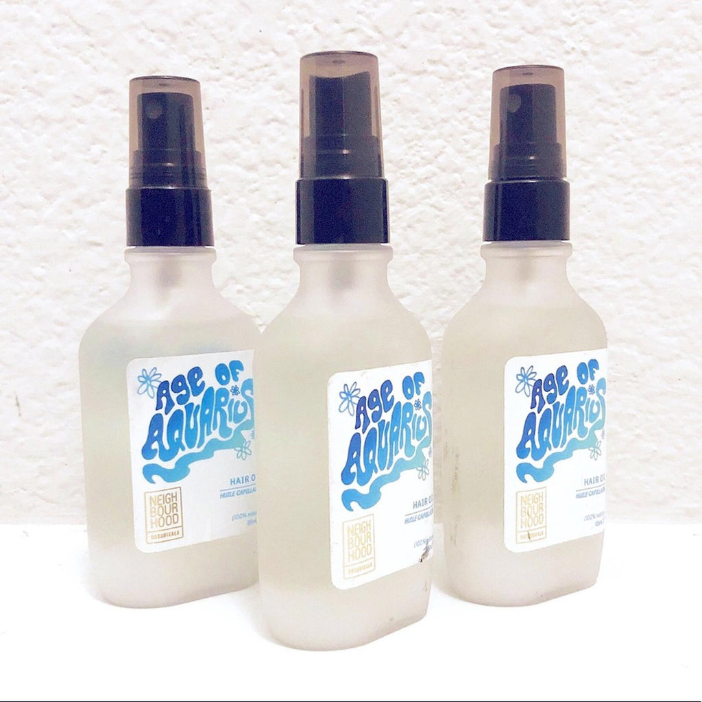 Age Of Aquarius Hair Oil 100% Natural 85ml, NEW