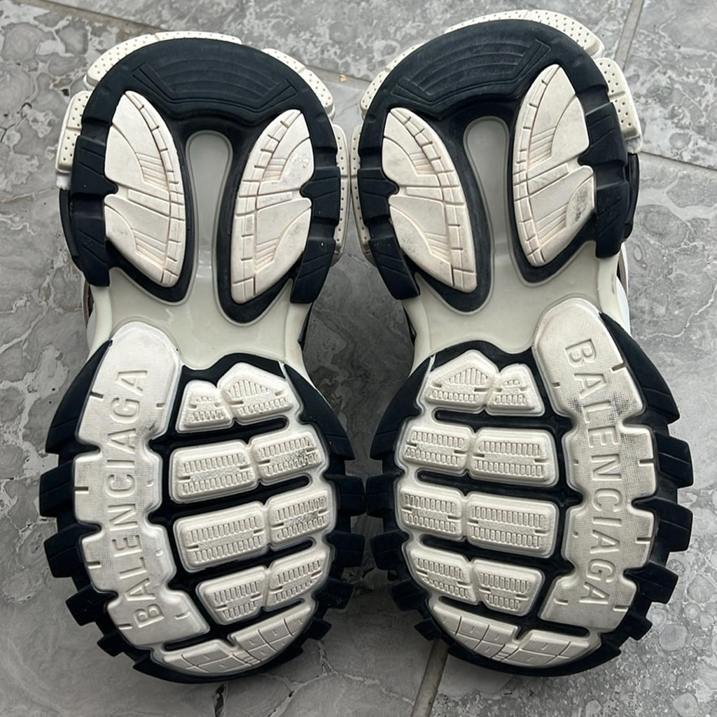 Balenciaga Track Sneakers, White/Black +Extra Shoe Laces Size EU34 US4 EXCELLENT