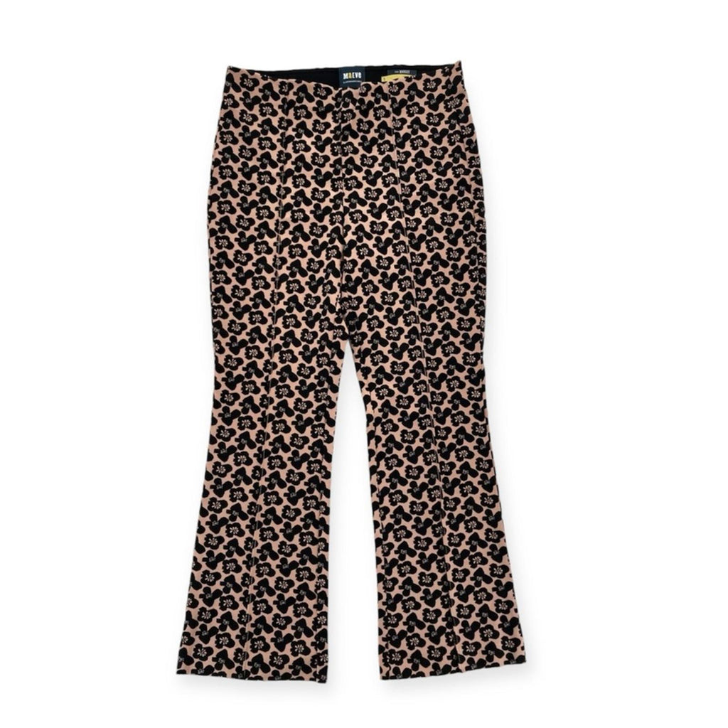 Anthropologie Maeve The Margot Kick-Flare Cropped Pants, Size S NEW w/o Tag