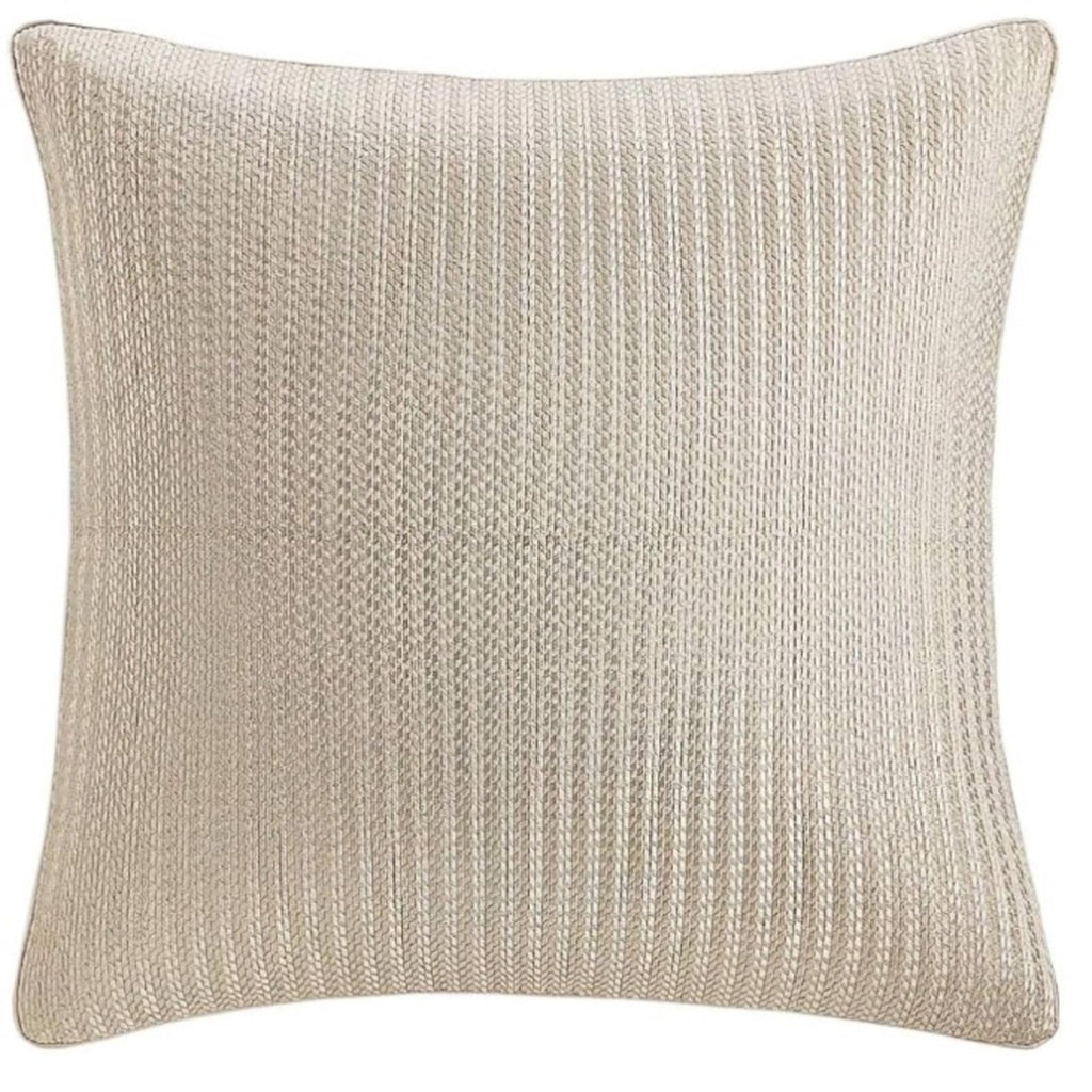 Hudson Park Collection Deco Step Jacquard European Sham in Candela, New w/Tag