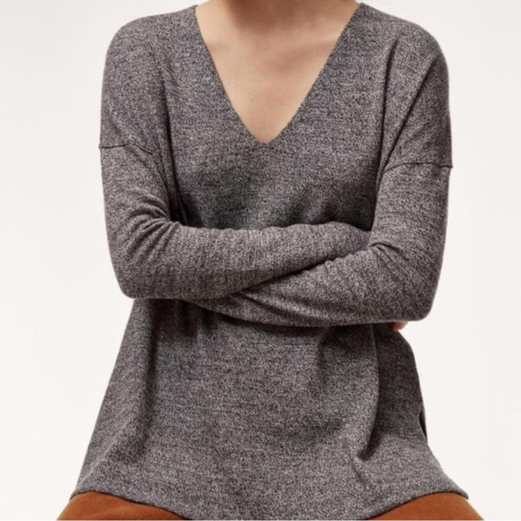 Aritzia Babaton Erin Sweater in Heather Grey Size S, EXCELLENT!