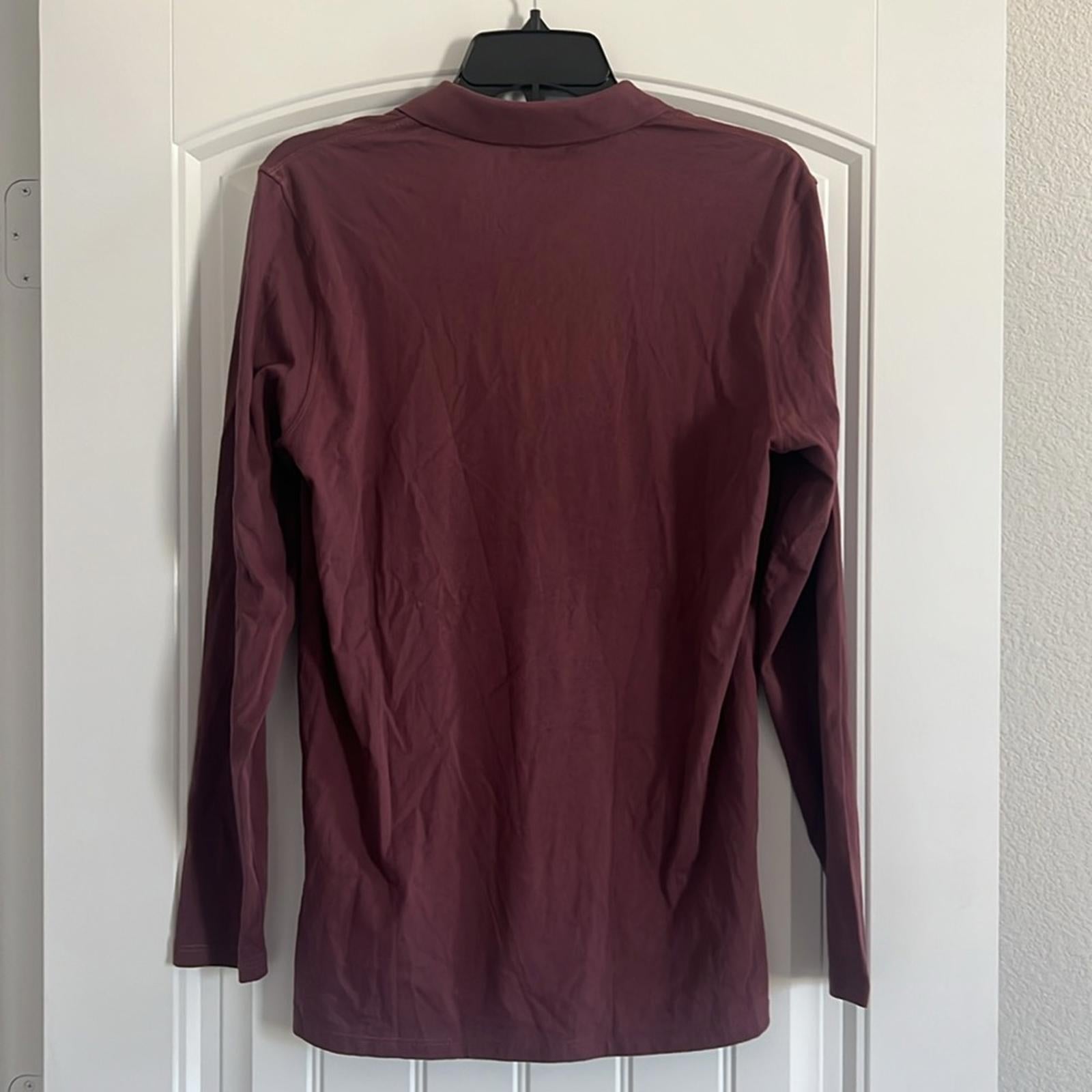 ATM Anthony Thomas Melillo Men's Classic Jersey Polo Cordovan, Size S New w/Tag
