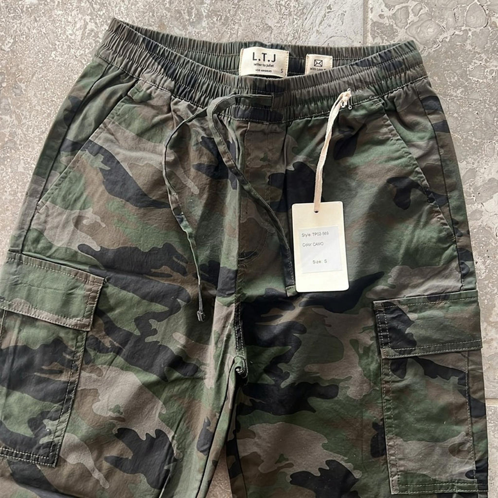L.T.J Letter to Juliet Cargo Joggers in Camo, Size S New w/Tag