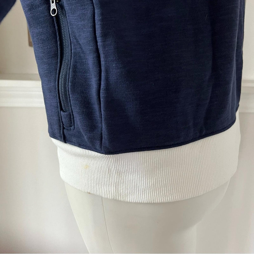 Under Armour Team USA Bomber Jacket Zip Sweatshirt Patriotic Navy Size M NWT